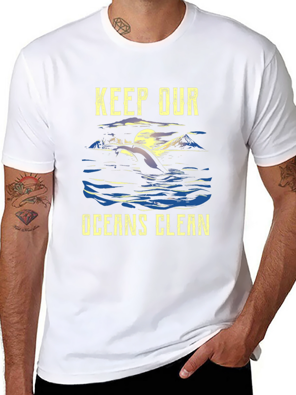 Keep Our Oceans Clean Graphic T-Shirt