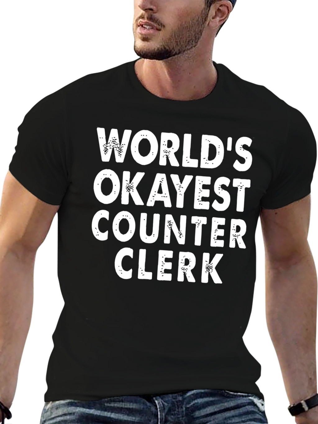 Worlds Okayest Counter Clerk T-Shirt
