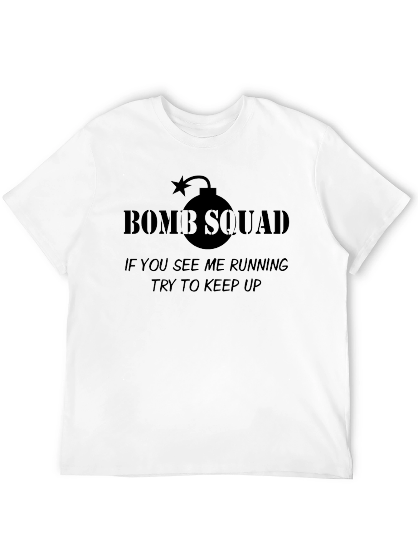 Bomb Squad Graphic T-Shirt - Humorous Running Tee