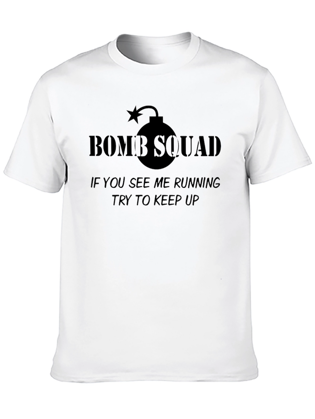Bomb Squad Graphic T-Shirt - Humorous Running Tee