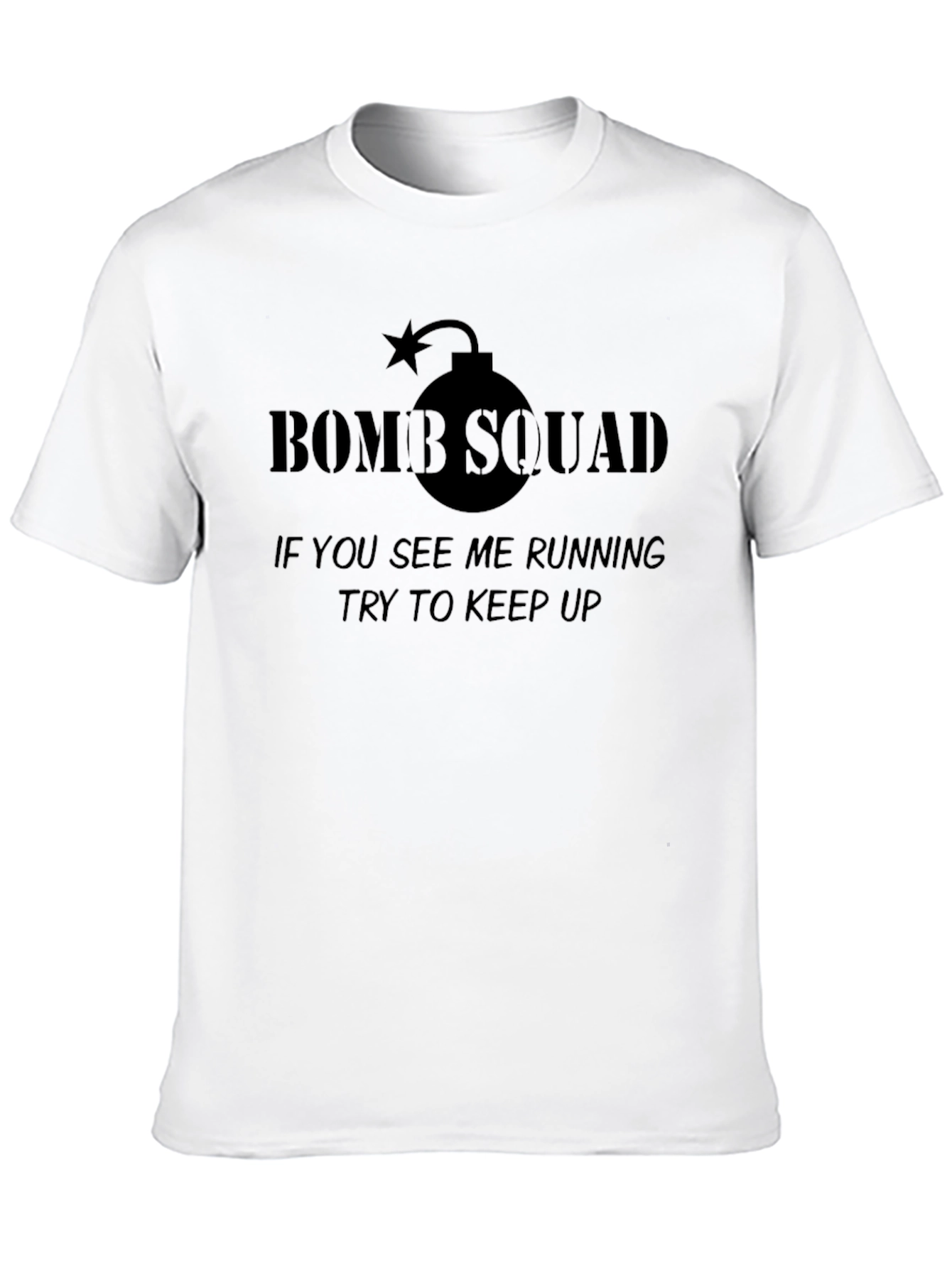 Bomb Squad Graphic T-Shirt - Humorous Running Tee
