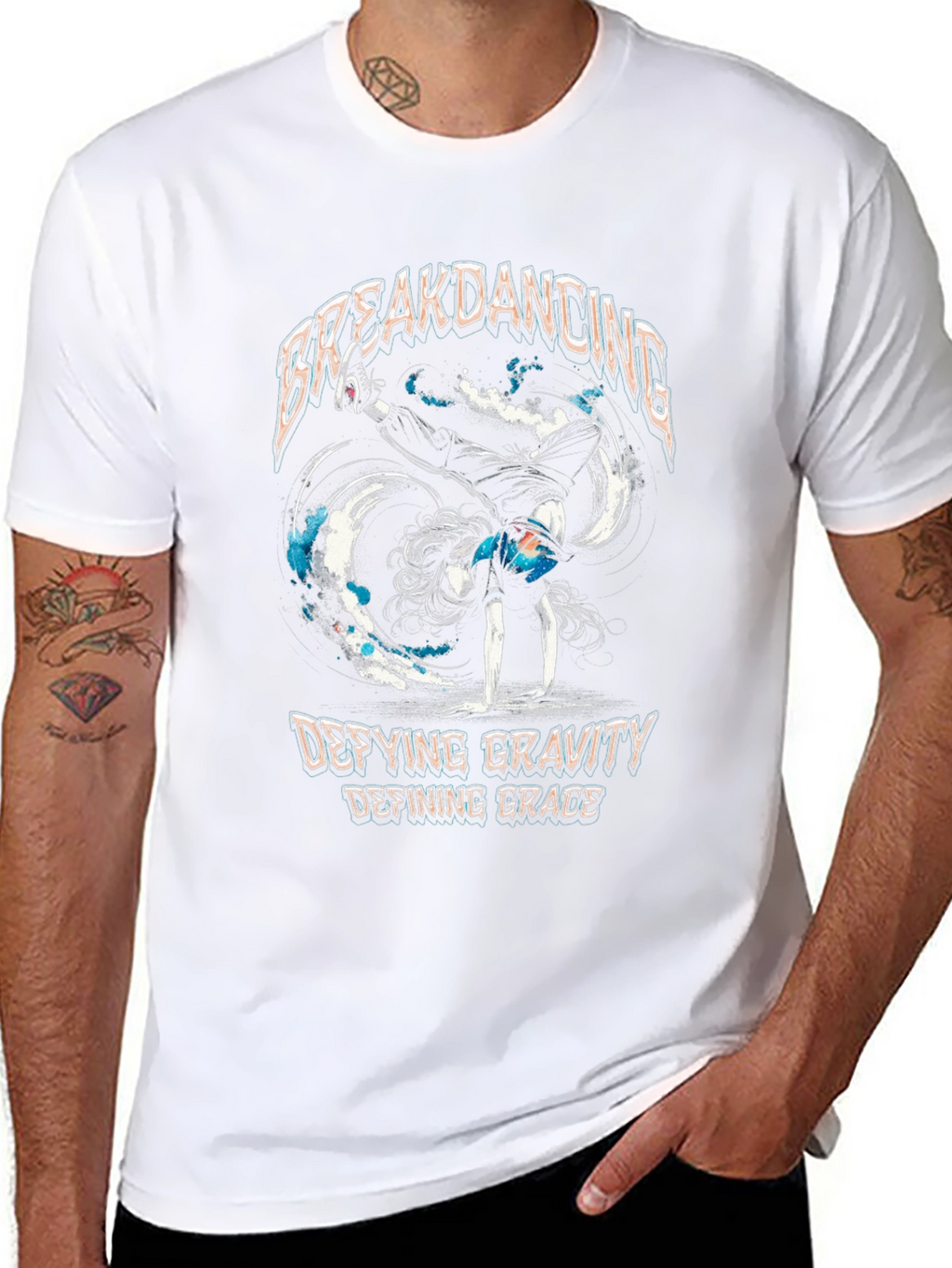 Breakdancing Defying Gravity Graphic Tee