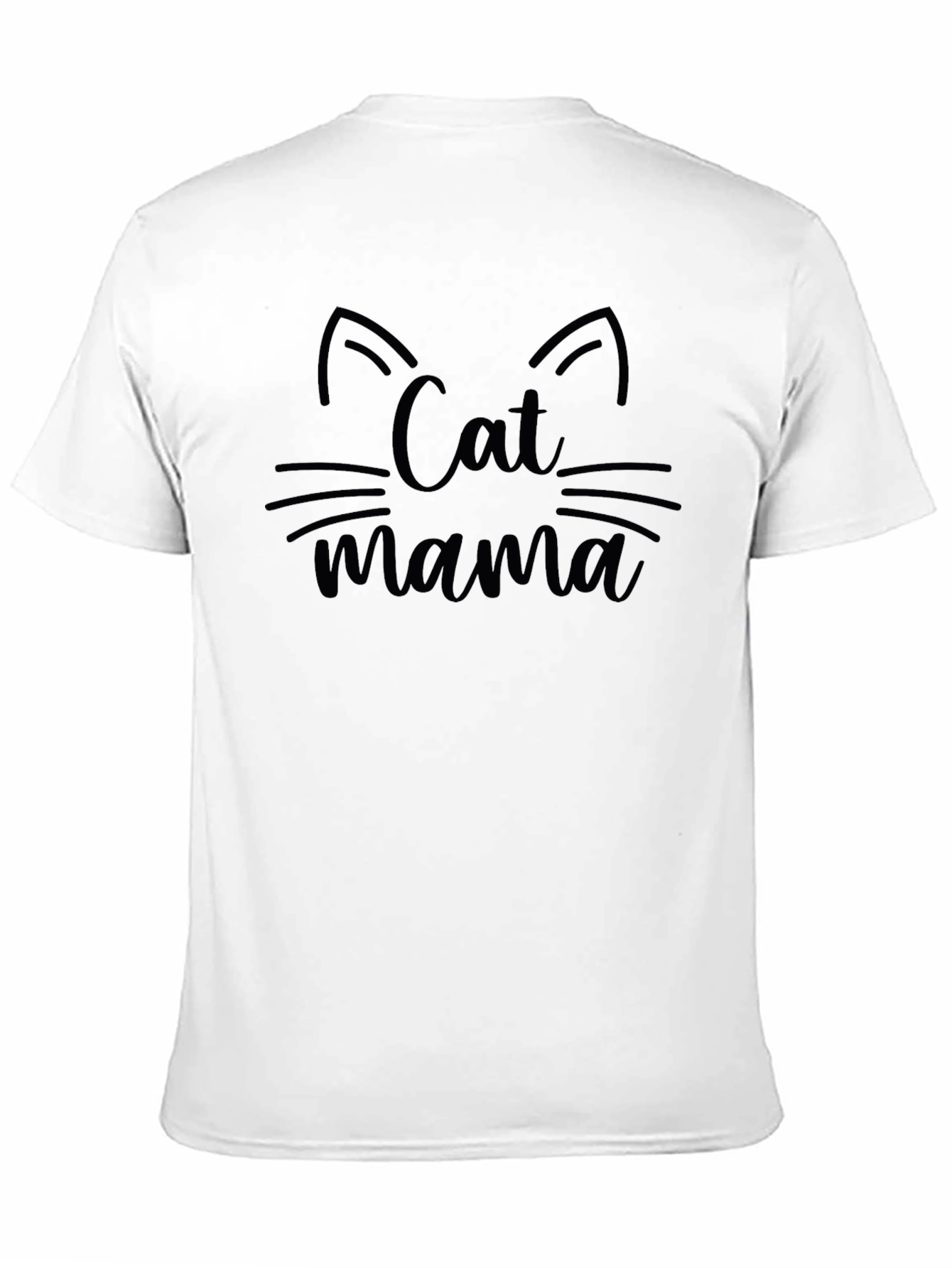 Cat Mama Black Graphic T-Shirt