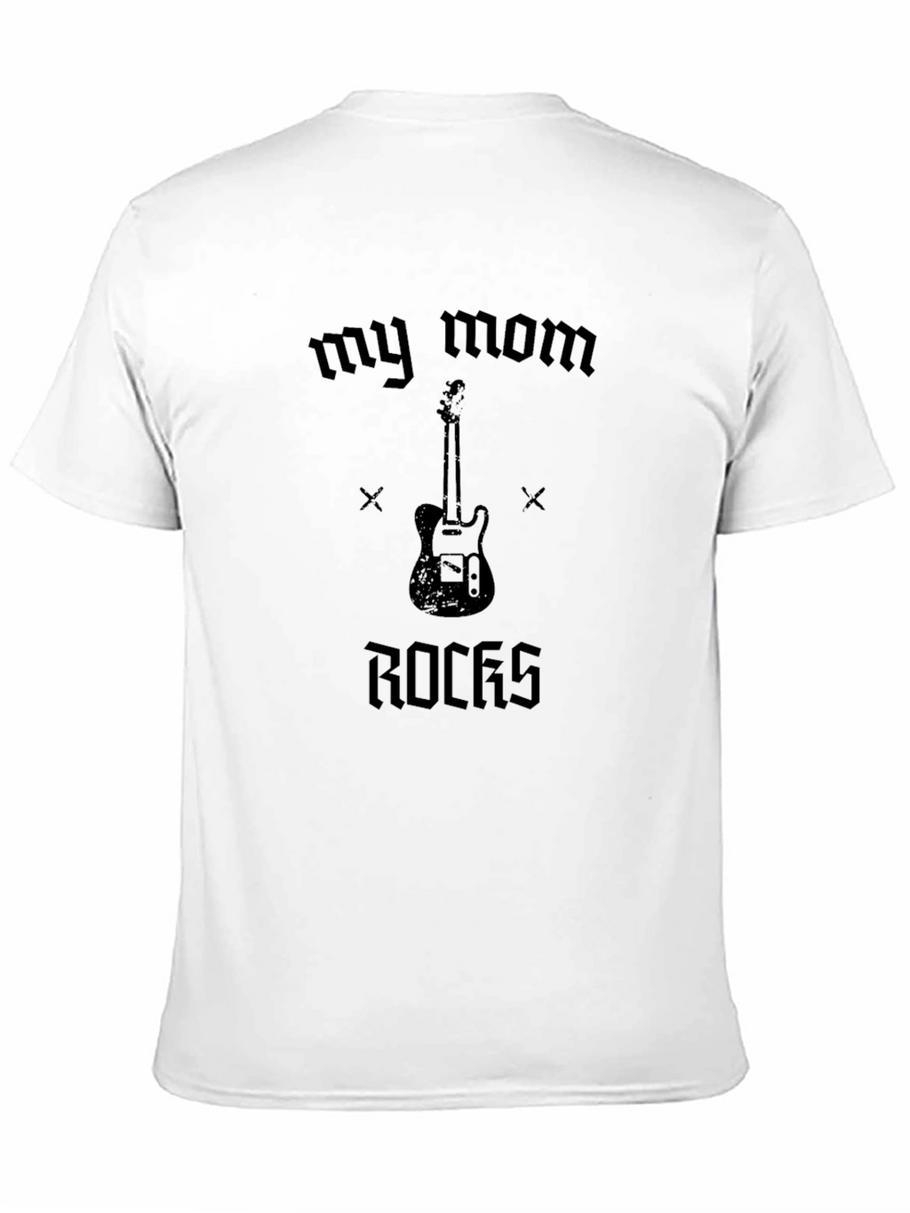 My Mom Rocks Guitar T-Shirt - Unisex Black Tee