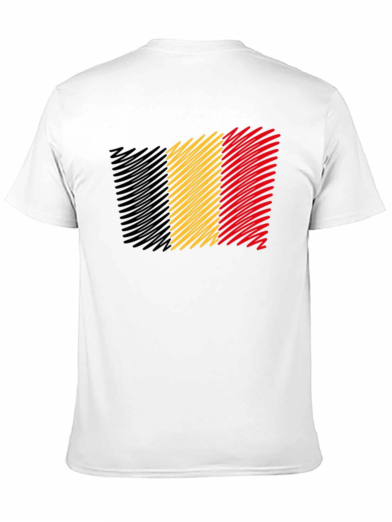 Belgium Flag T-Shirt - Mens Black Tee