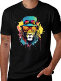 Cool Lion Graphic Tee - Trendy Streetwear