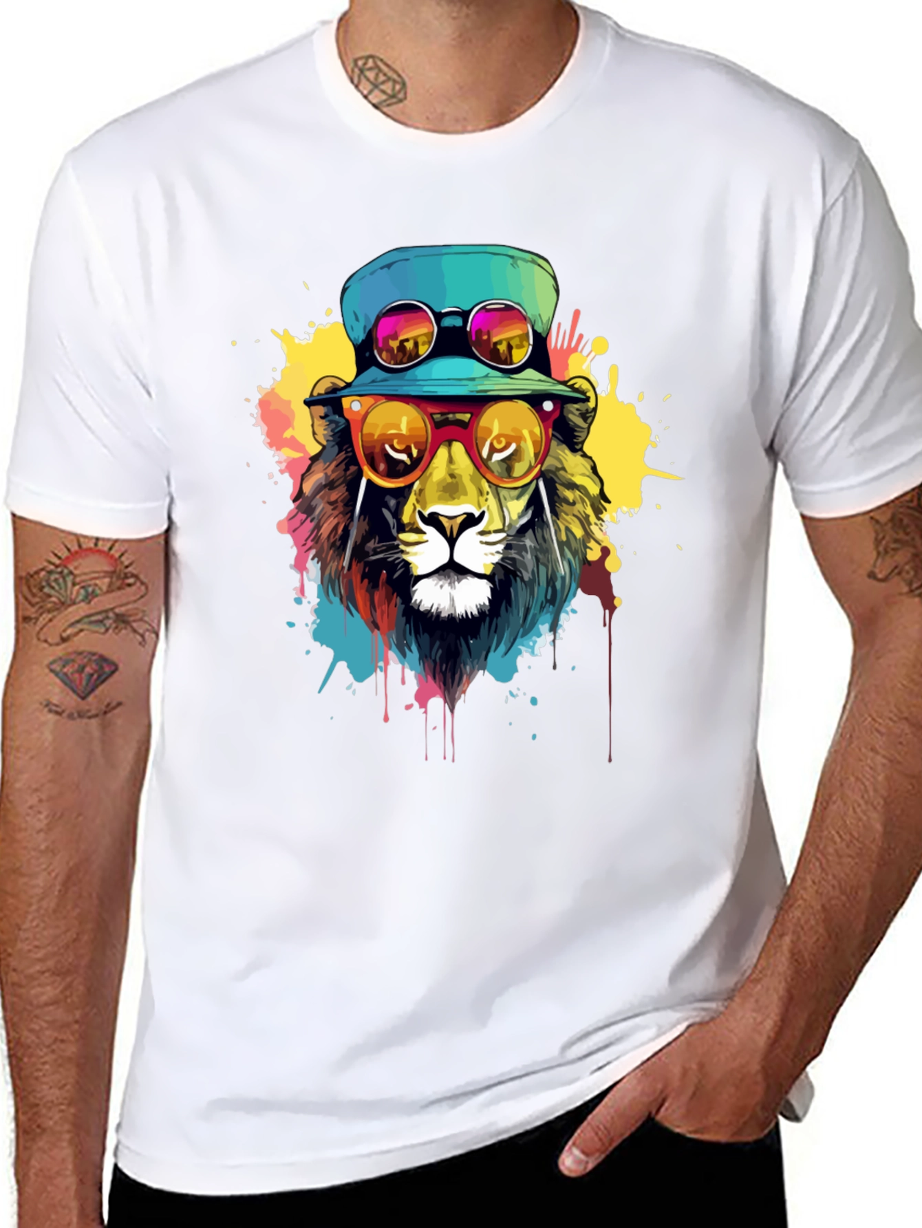 Cool Lion Graphic Tee - Trendy Streetwear