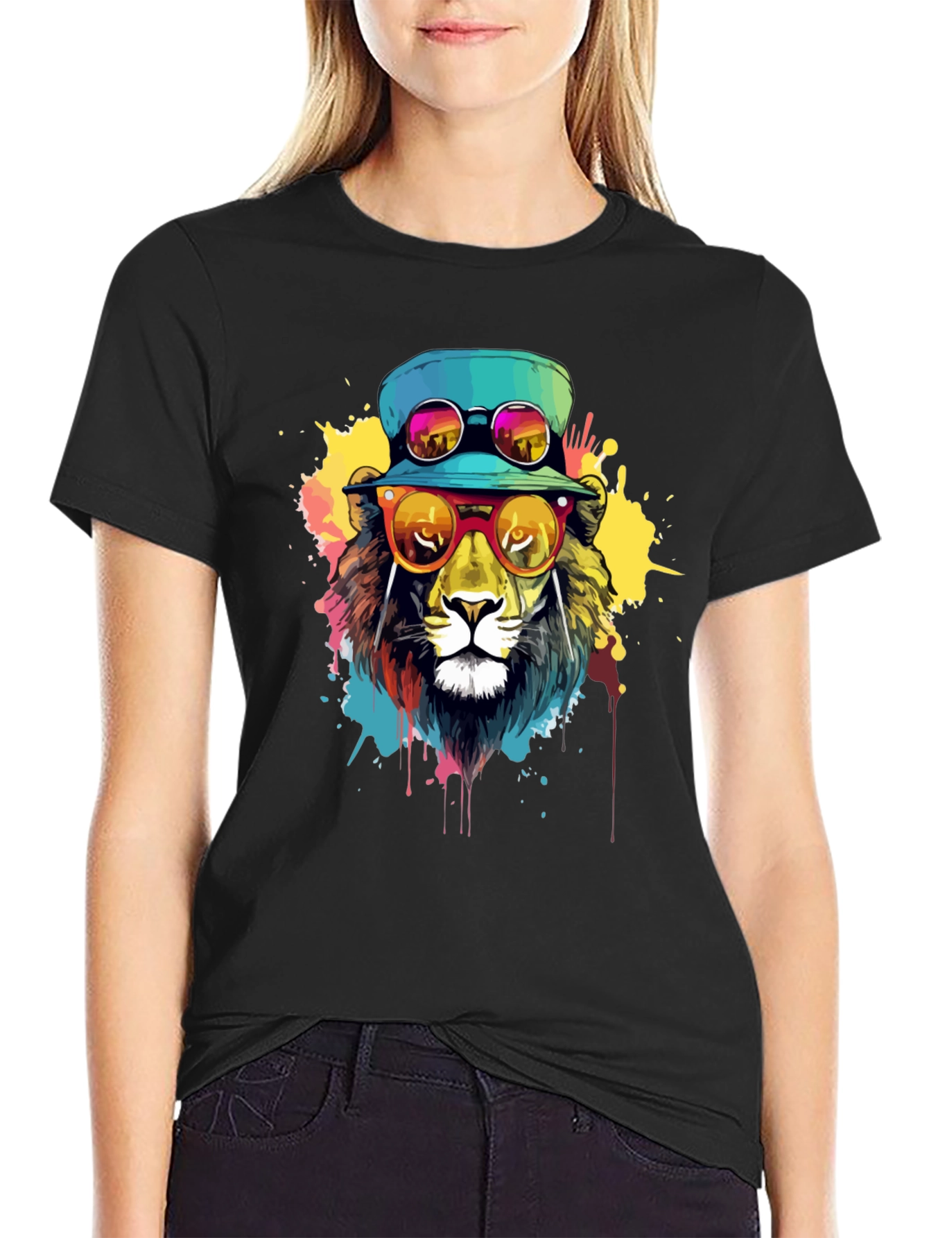 Cool Lion Graphic Tee - Trendy Streetwear