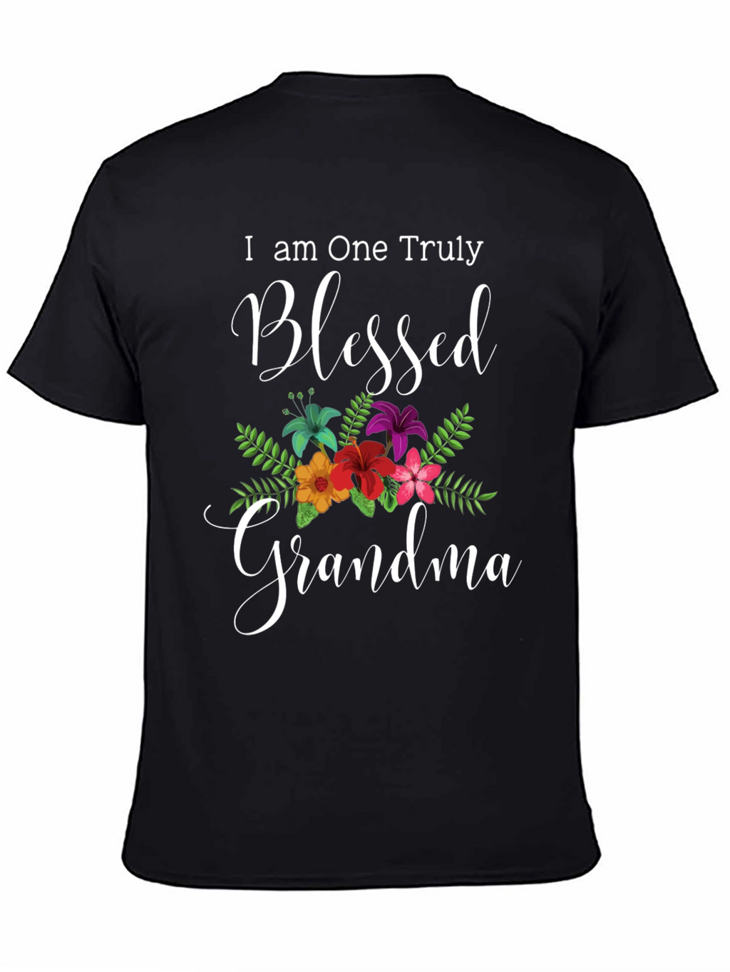 Blessed Grandma T-Shirt - Floral Design