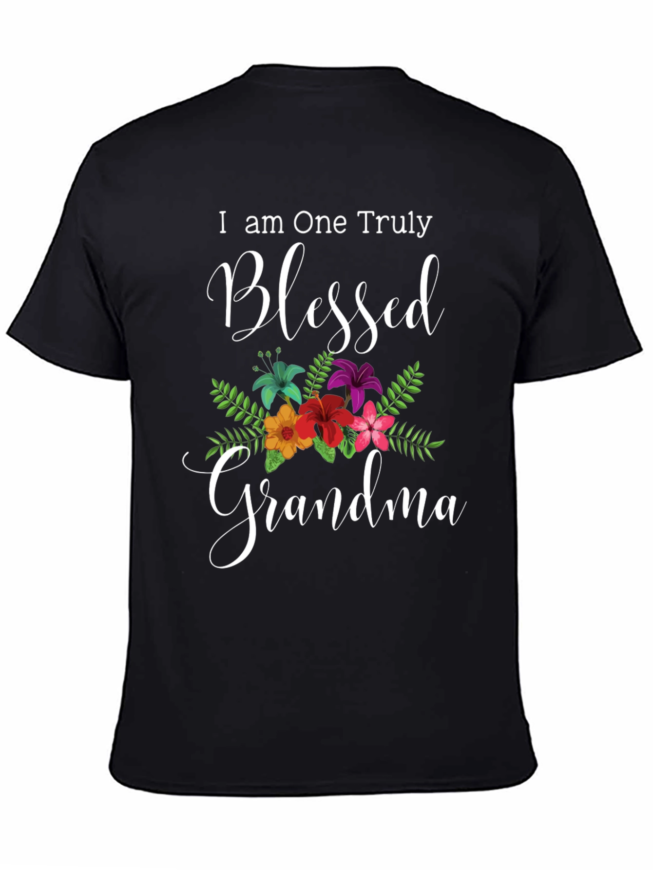Blessed Grandma T-Shirt - Floral Design