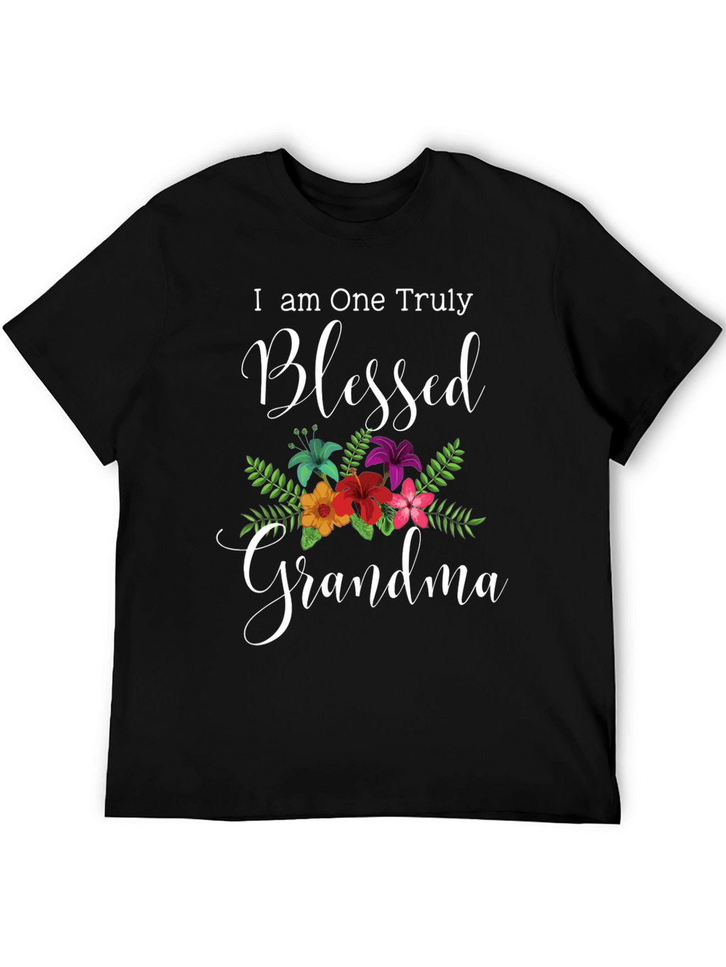 Blessed Grandma T-Shirt - Floral Design