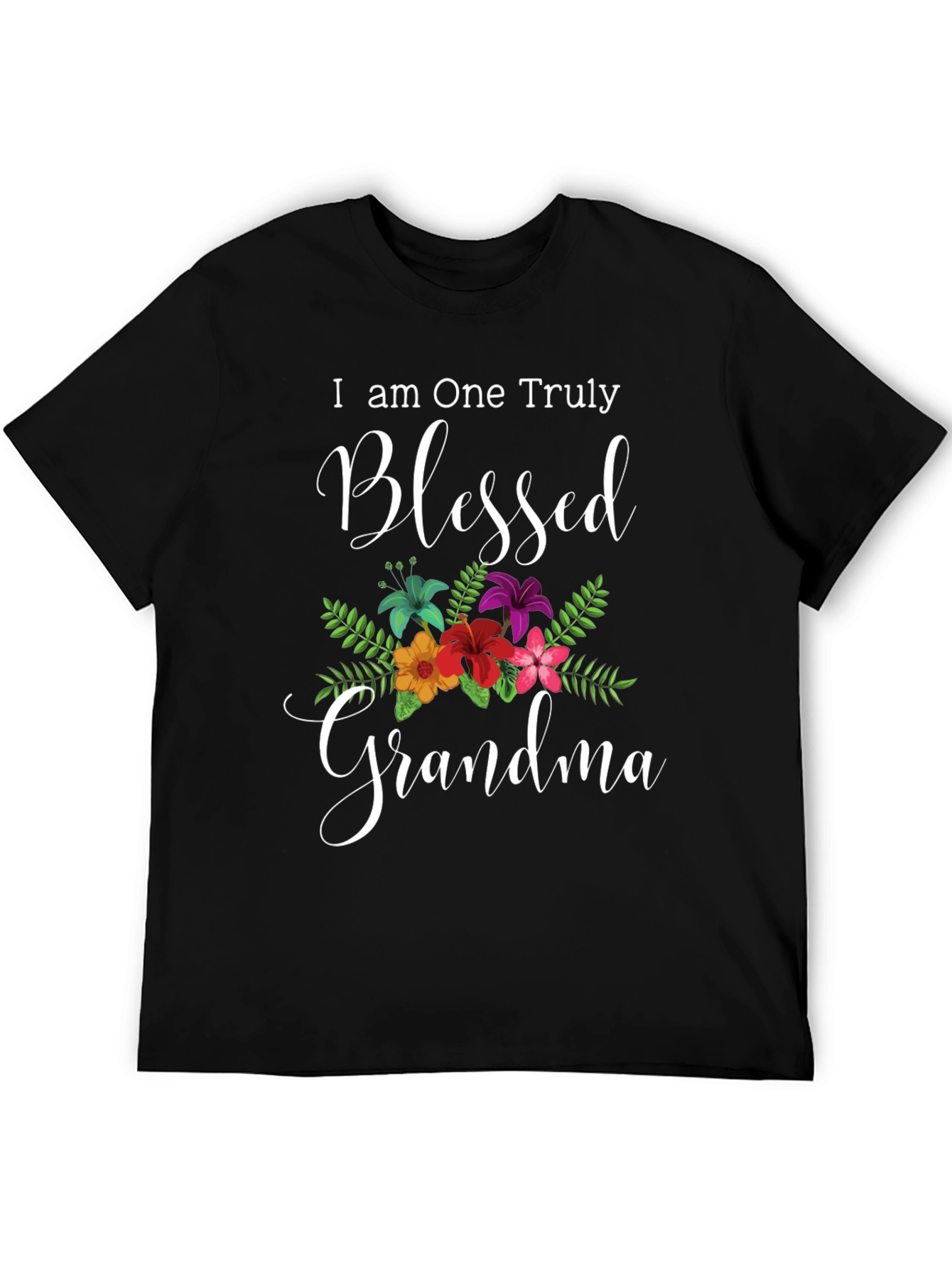Blessed Grandma T-Shirt - Floral Design