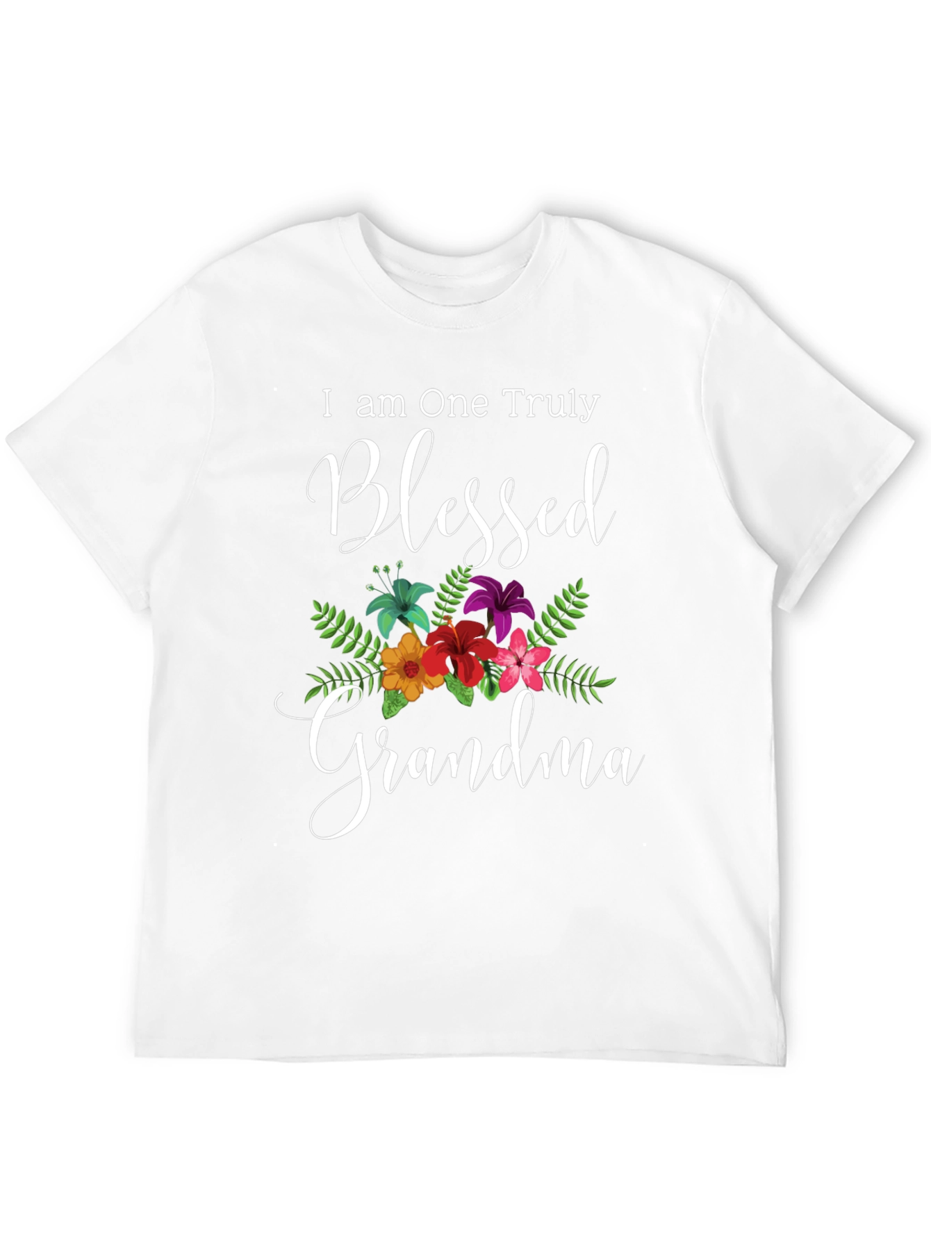 Blessed Grandma T-Shirt - Floral Design
