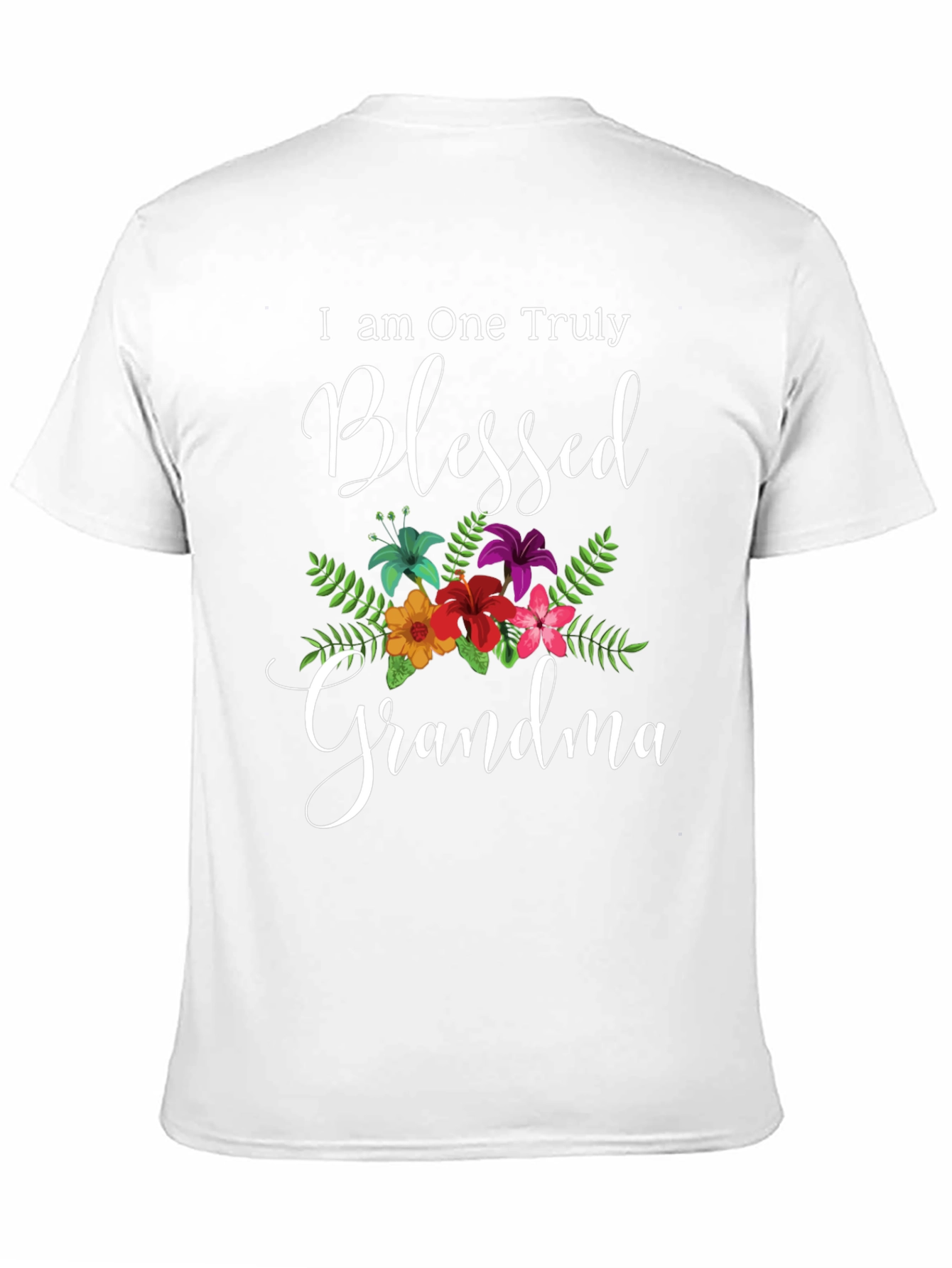 Blessed Grandma T-Shirt - Floral Design