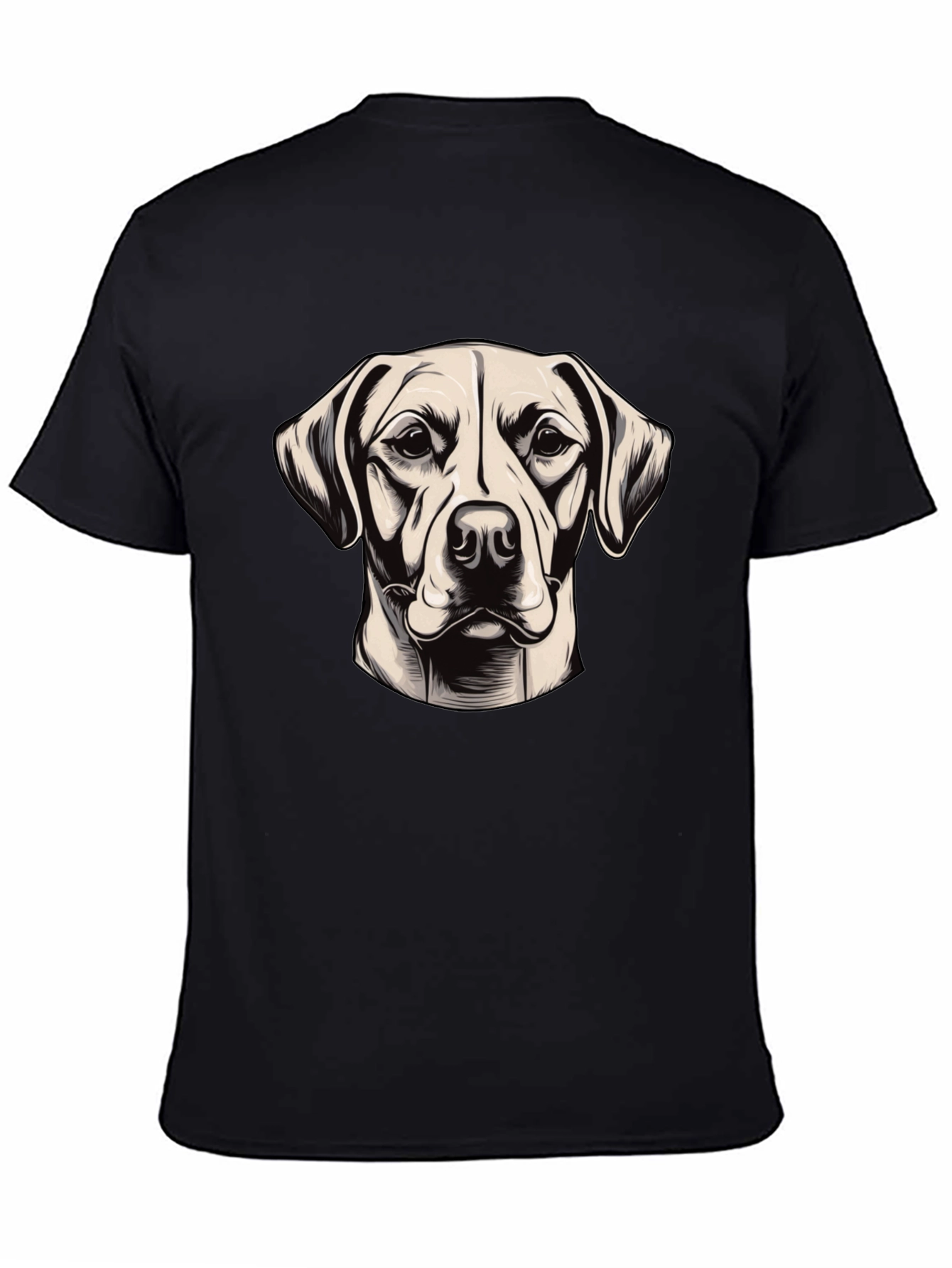Cool Dog Graphic Black T-Shirt