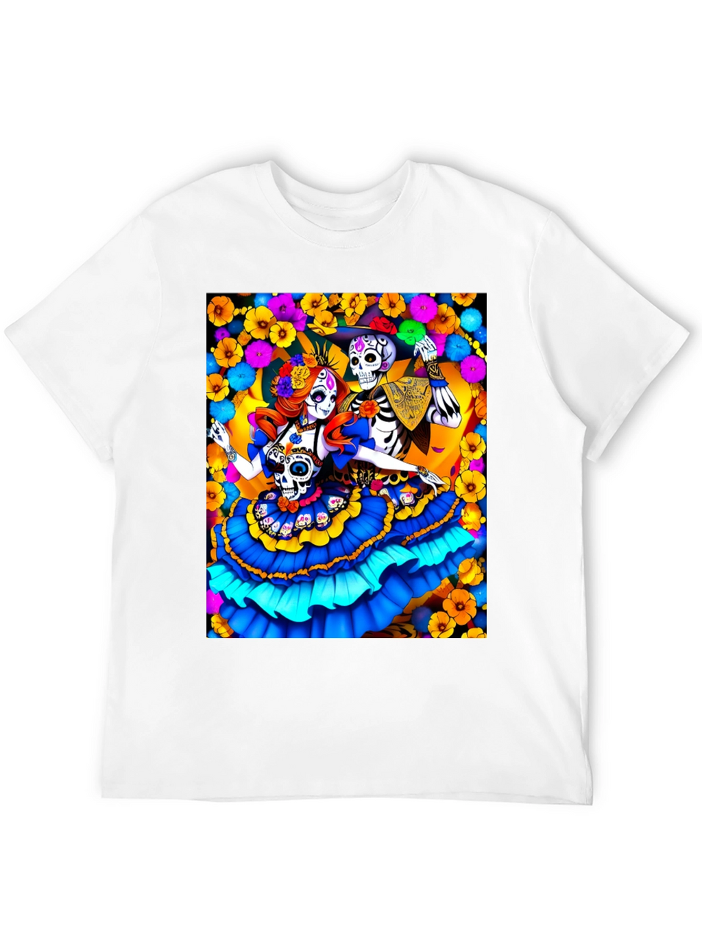 Day of the Dead Skeleton Couple T-Shirt
