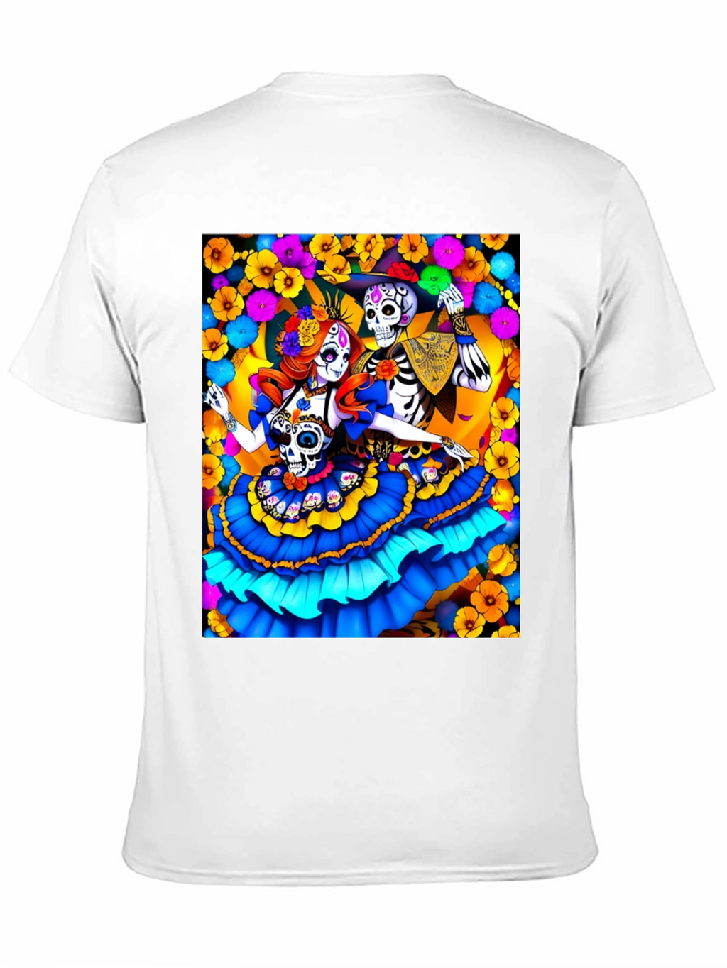 Day of the Dead Skeleton Couple T-Shirt