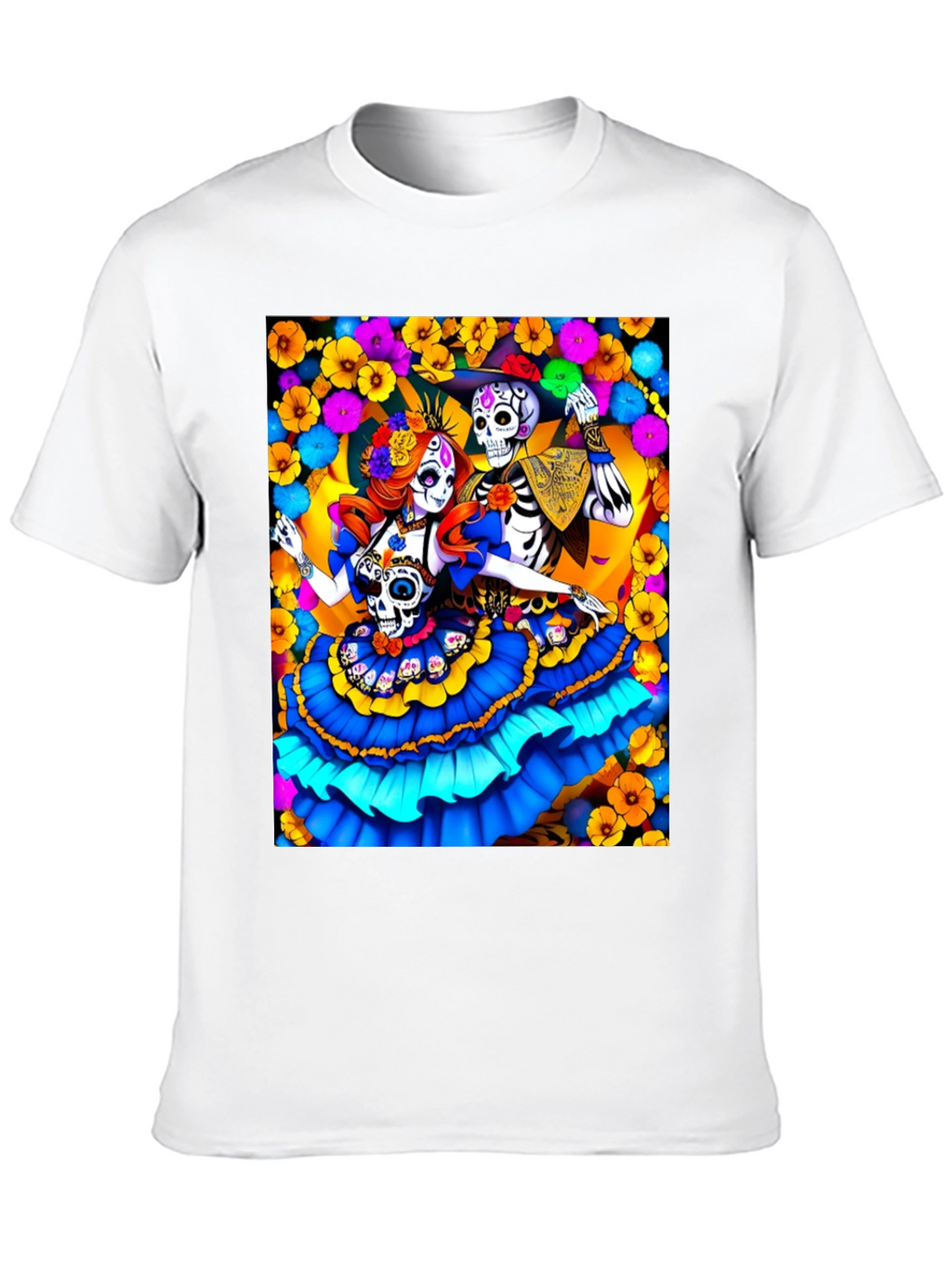 Day of the Dead Skeleton Couple T-Shirt