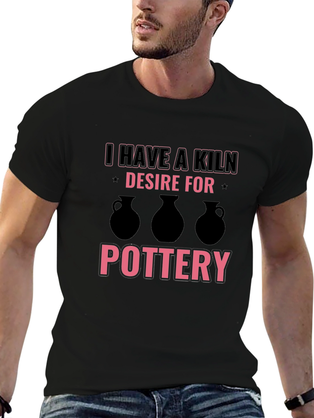 Kiln Desire Pottery Black T-Shirt