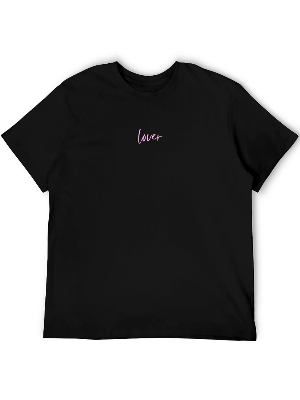 Lover Script Black T-Shirt - Soft Casual Tee