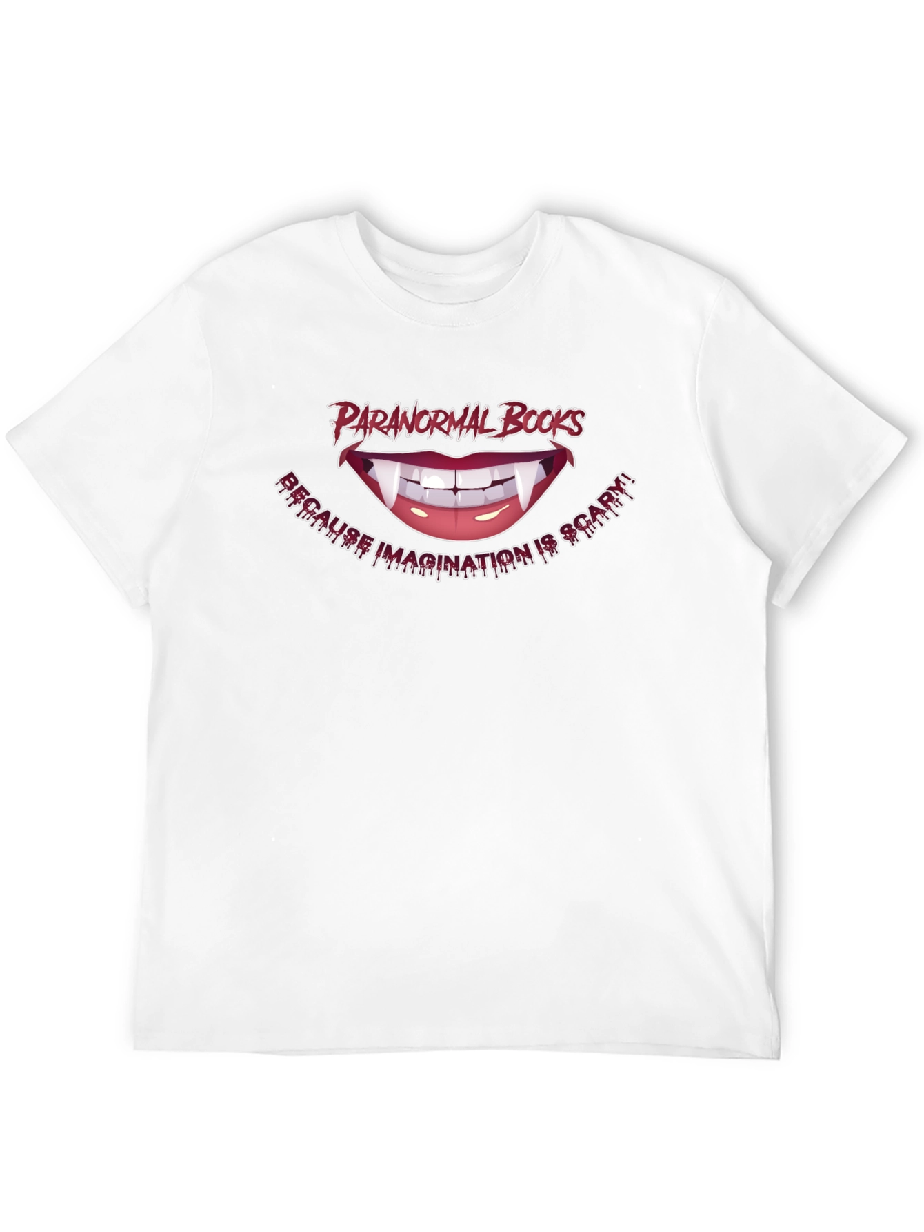 Paranormal Books T-Shirt - Imagination is Scary!