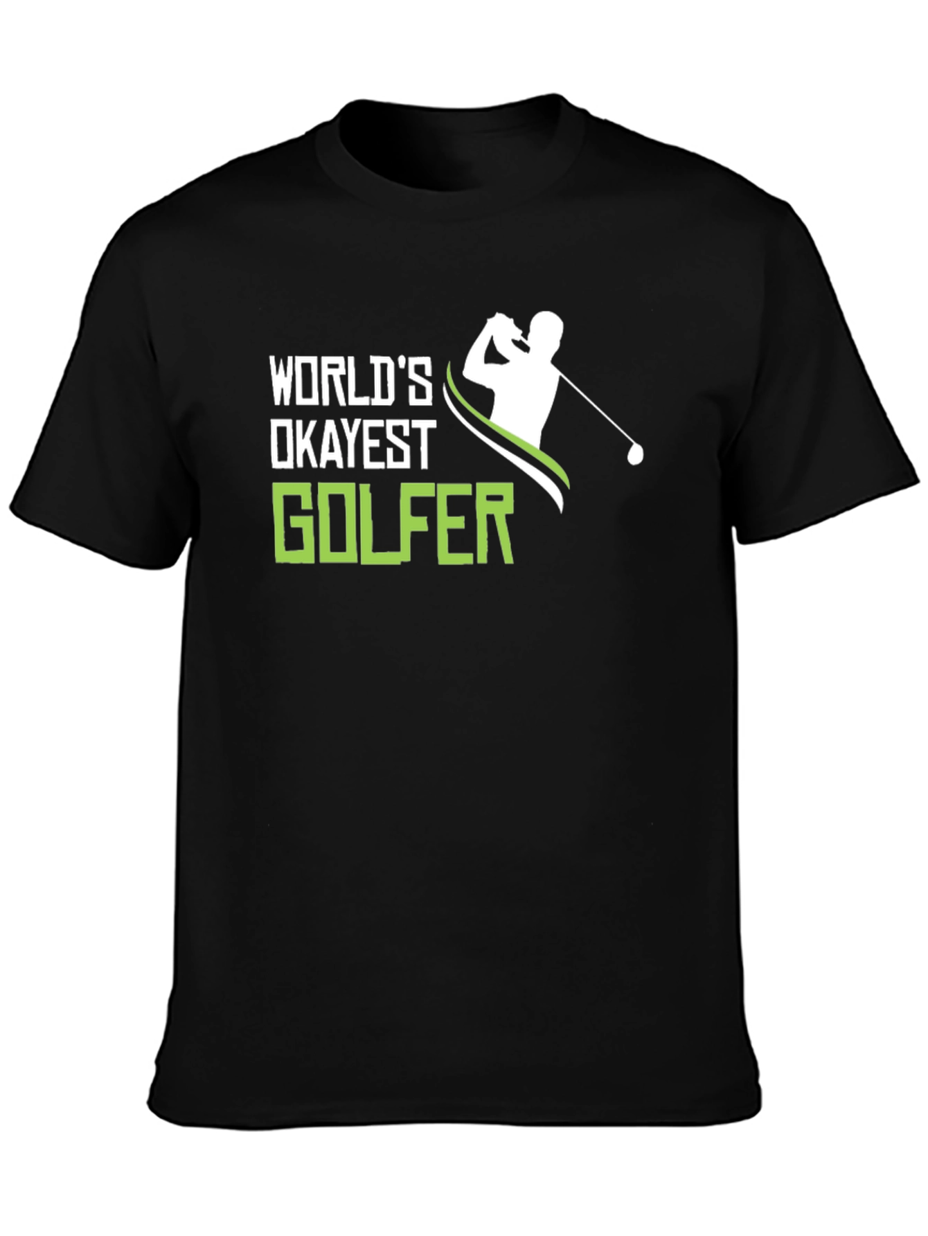 Worlds Okayest Golfer T-Shirt - Funny Golf Tee