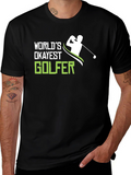 Worlds Okayest Golfer T-Shirt - Funny Golf Tee