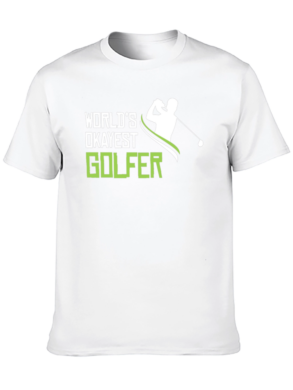 Worlds Okayest Golfer T-Shirt - Funny Golf Tee