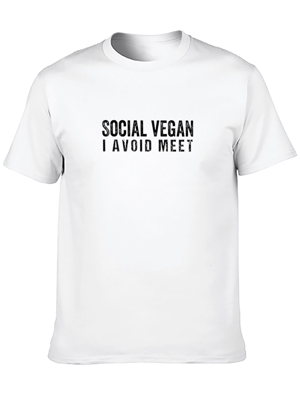 Social Vegan T-Shirt - I Avoid Meet