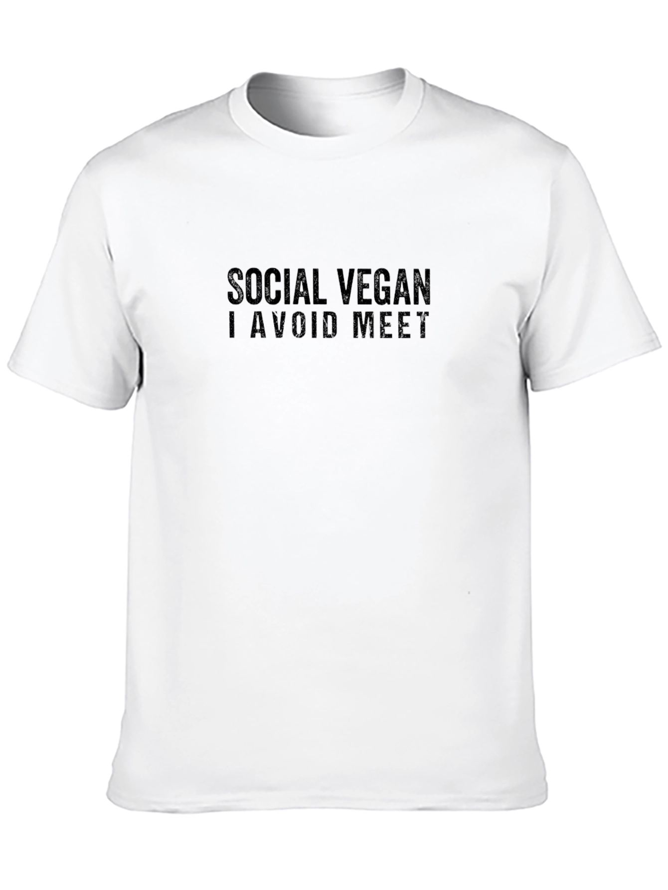 Social Vegan T-Shirt - I Avoid Meet