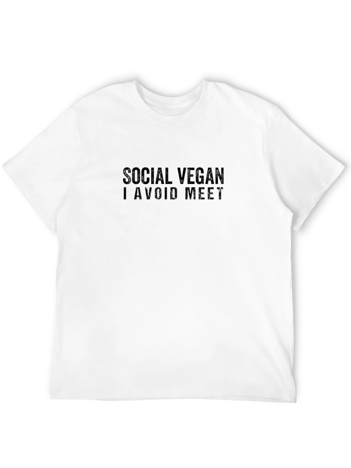 Social Vegan T-Shirt - I Avoid Meet
