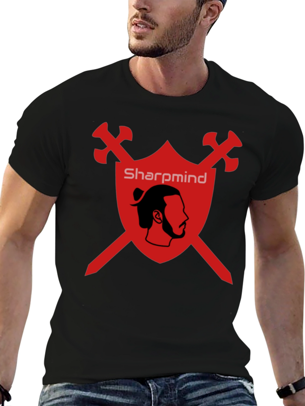 SharpMind Warrior Graphic Tee - Black