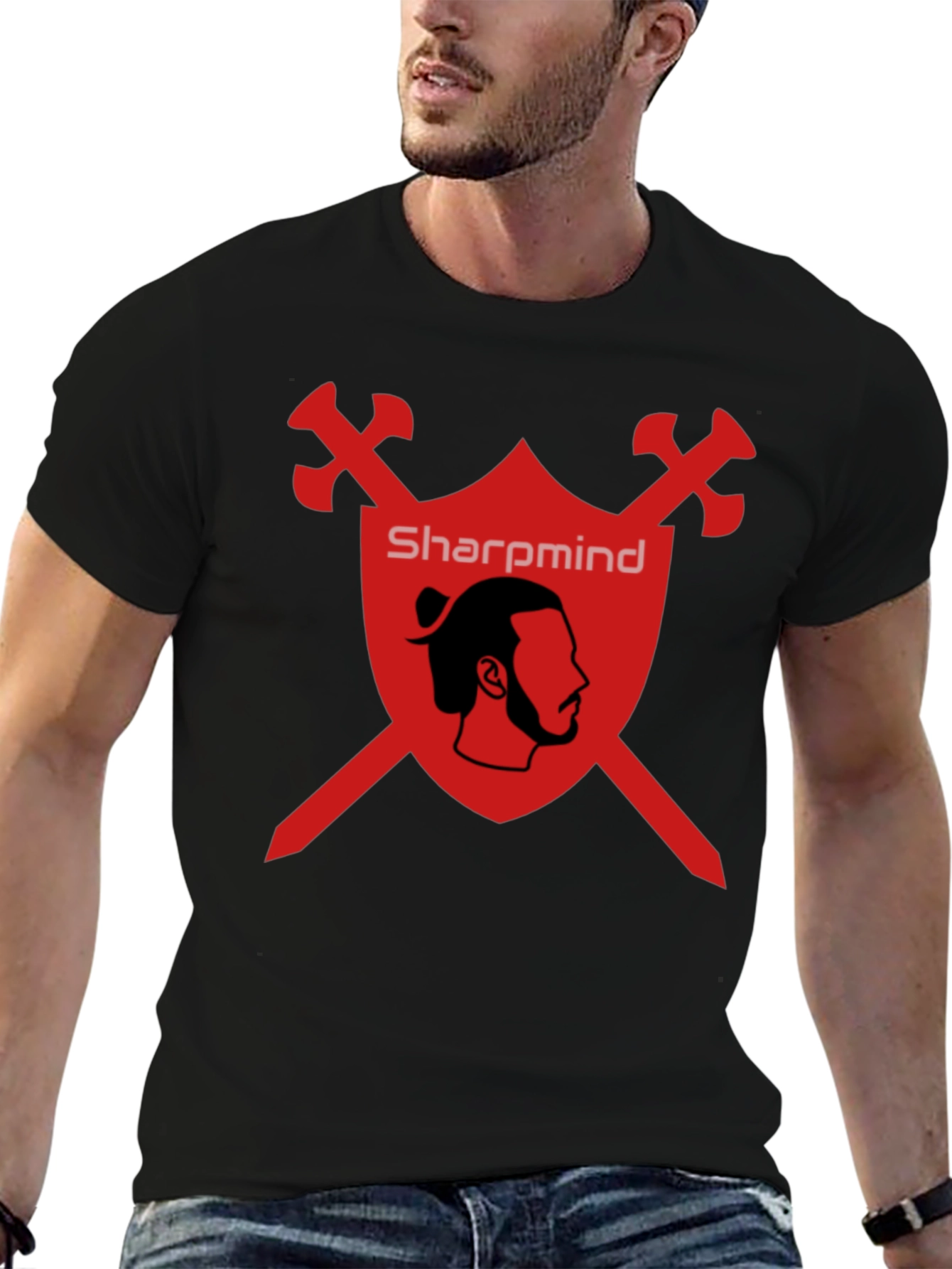 SharpMind Warrior Graphic Tee - Black