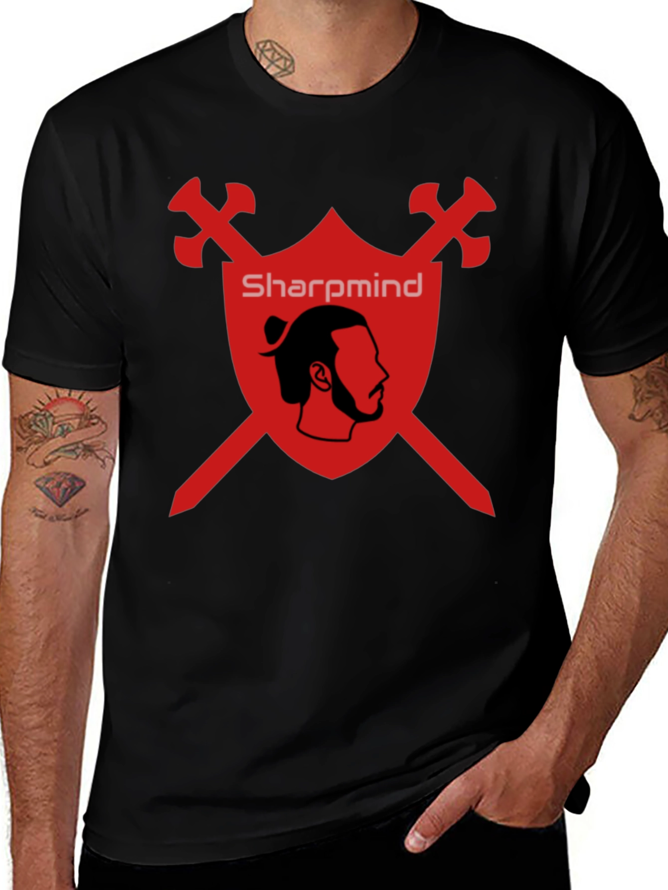SharpMind Warrior Graphic Tee - Black