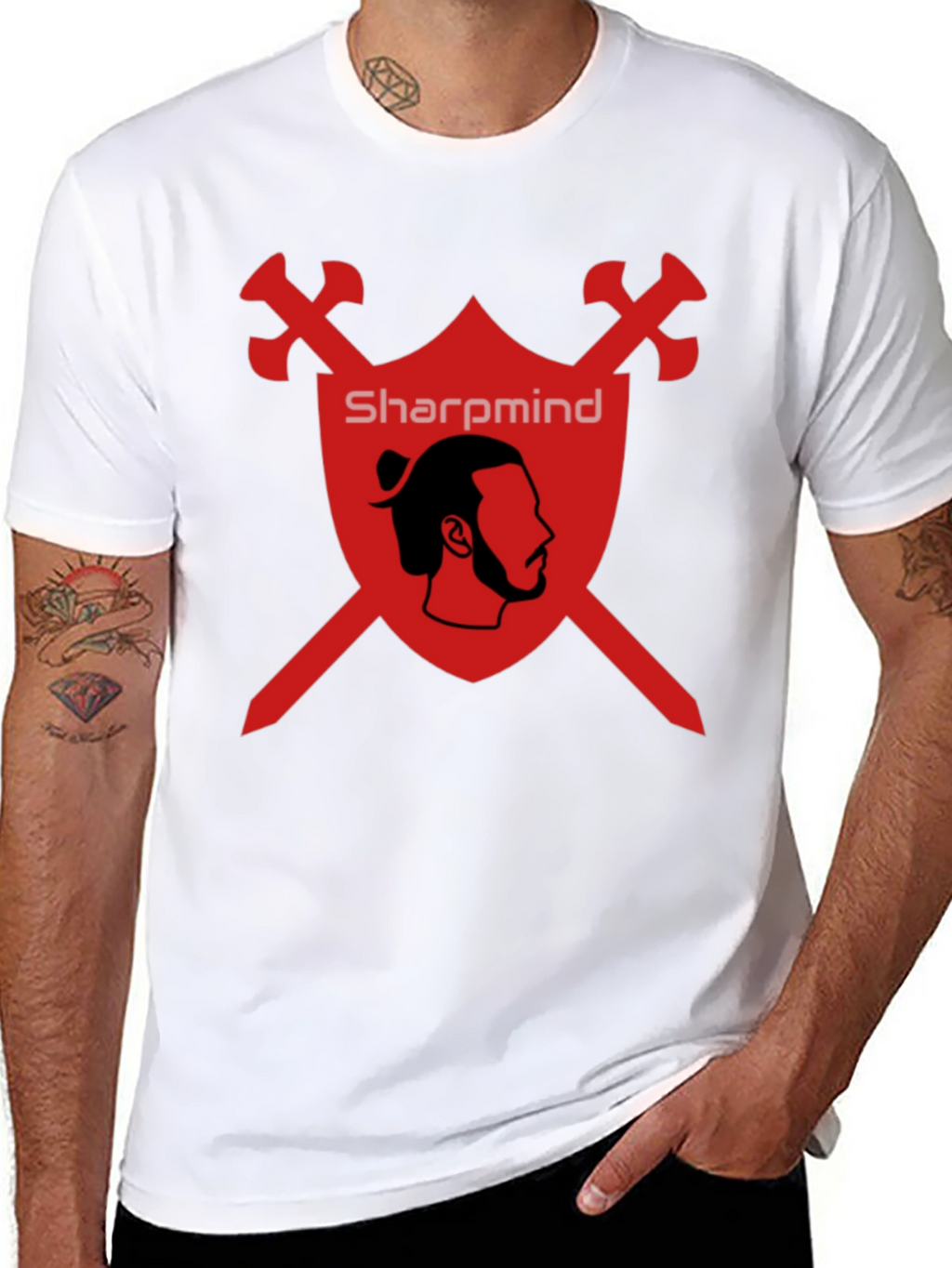 SharpMind Warrior Graphic Tee - Black
