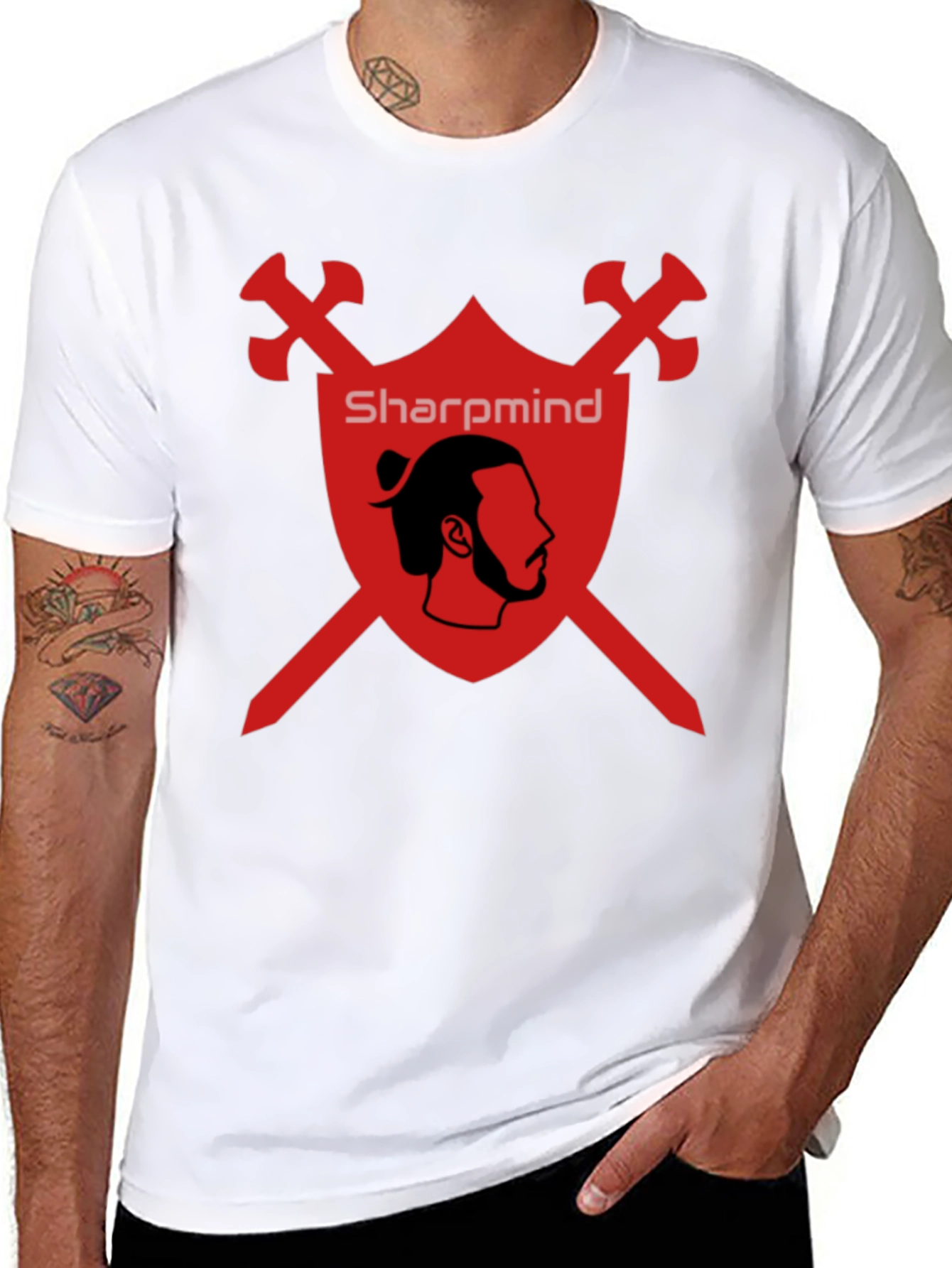 SharpMind Warrior Graphic Tee - Black