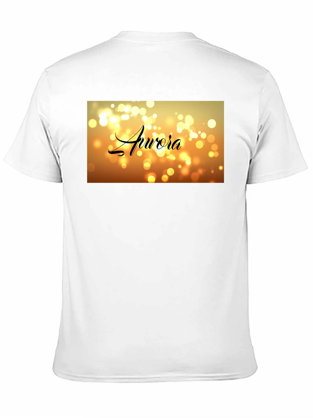 Aurora Bokeh Graphic Black T-Shirt