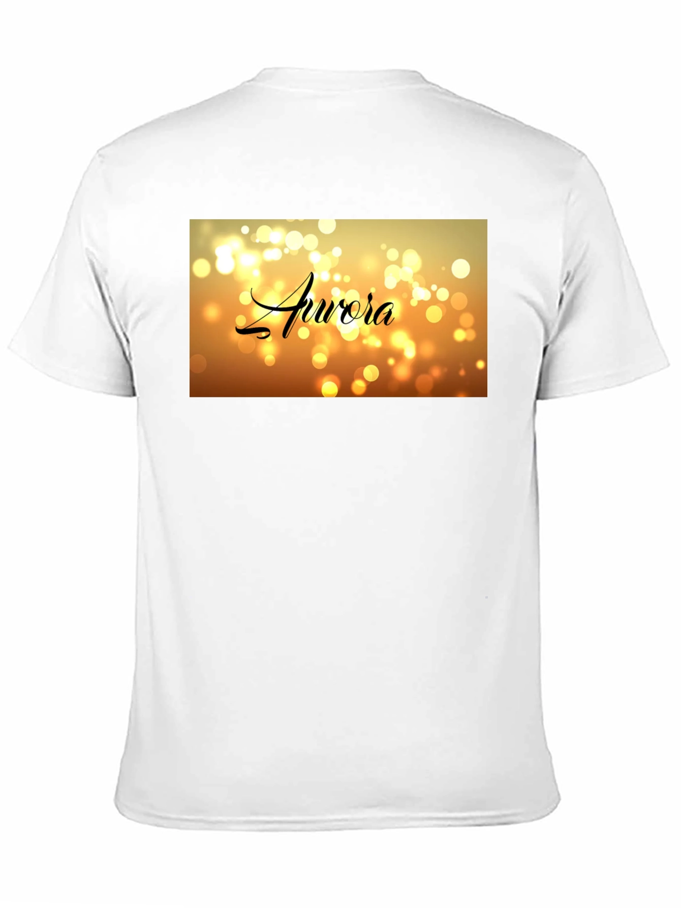 Aurora Bokeh Graphic Black T-Shirt