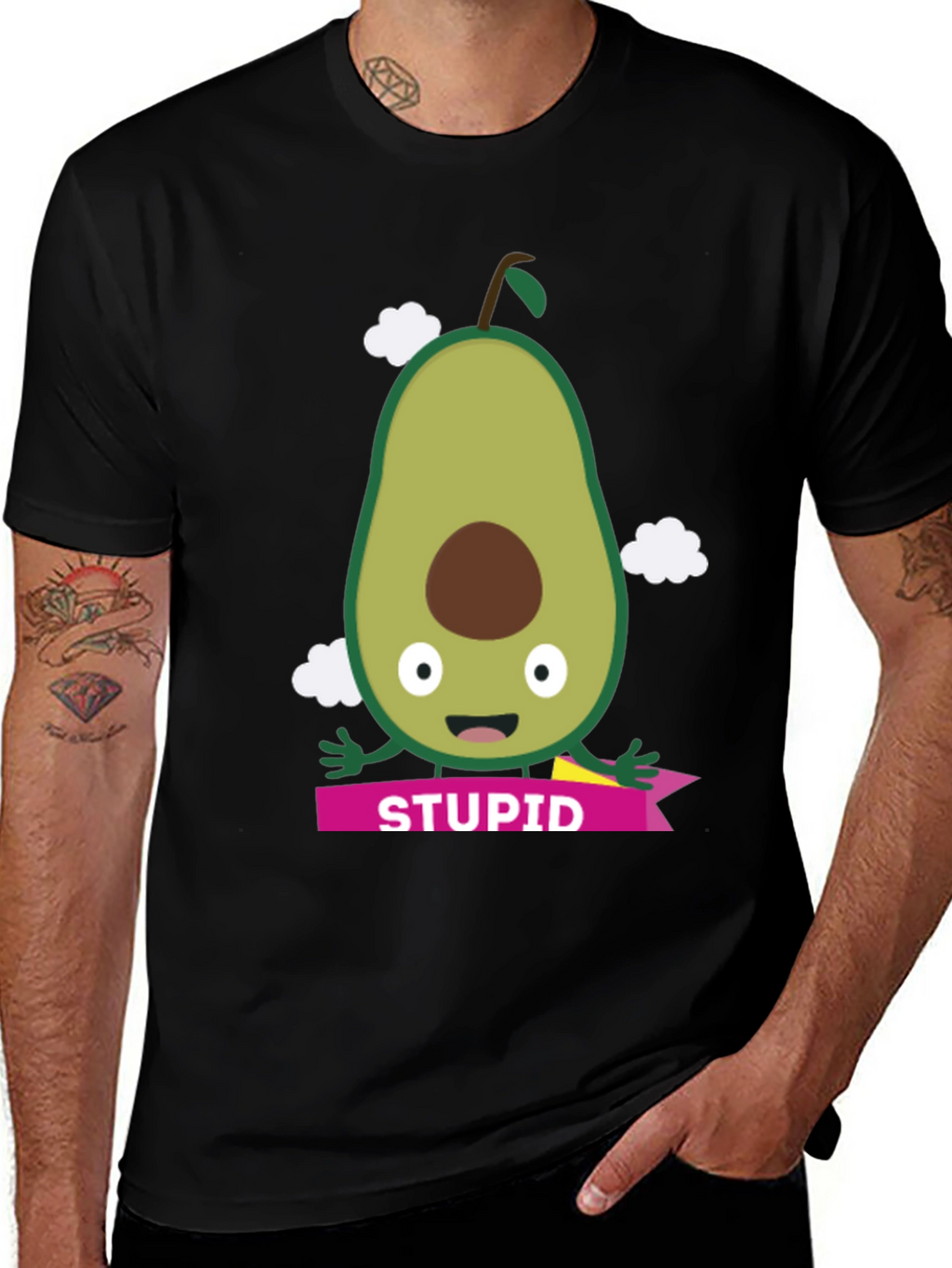 Avocado Stupid Graphic Tee - Unisex