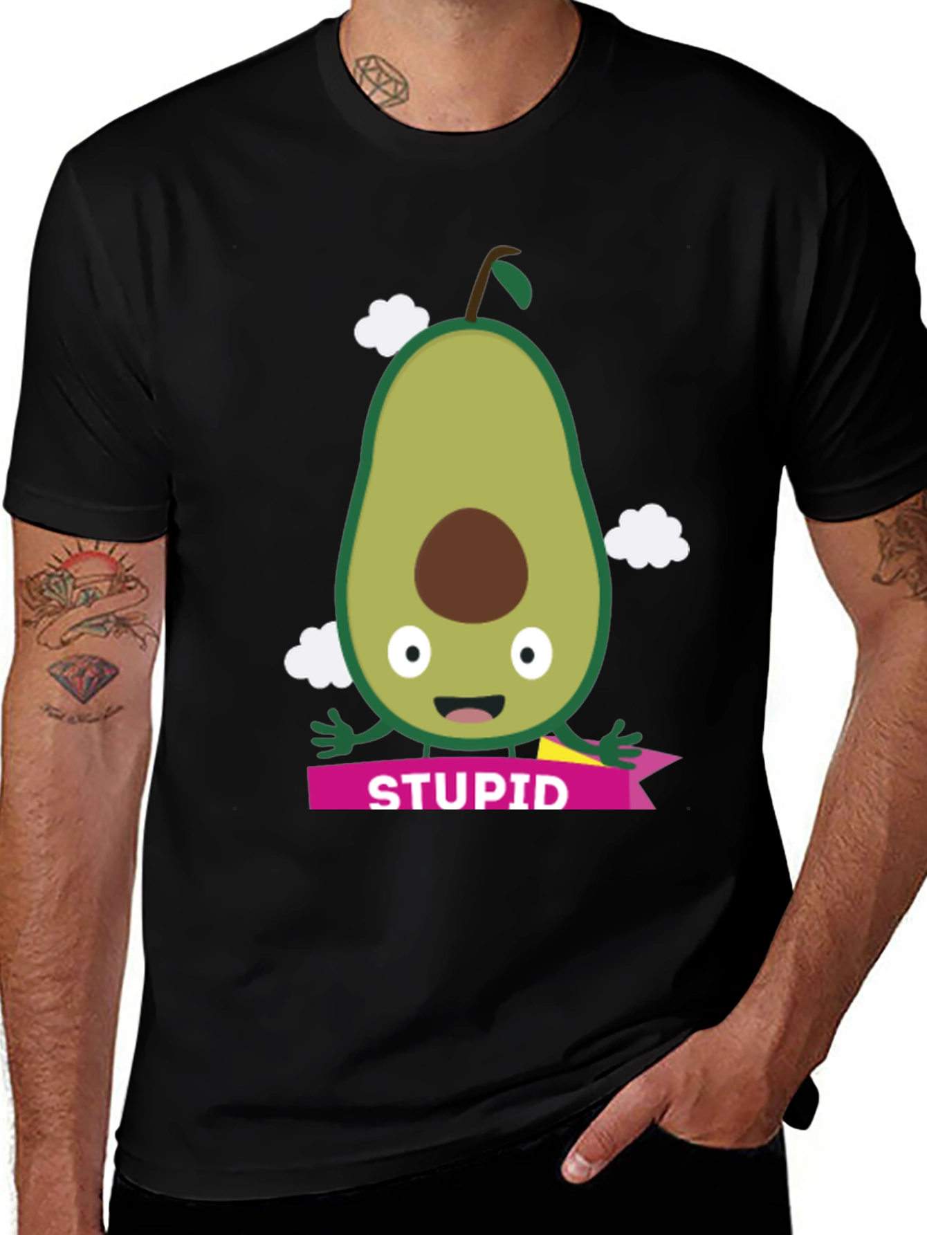 Avocado Stupid Graphic Tee - Unisex