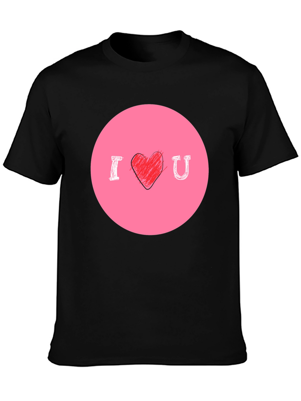 I Heart U Graphic Tee - Mens Black T-Shirt