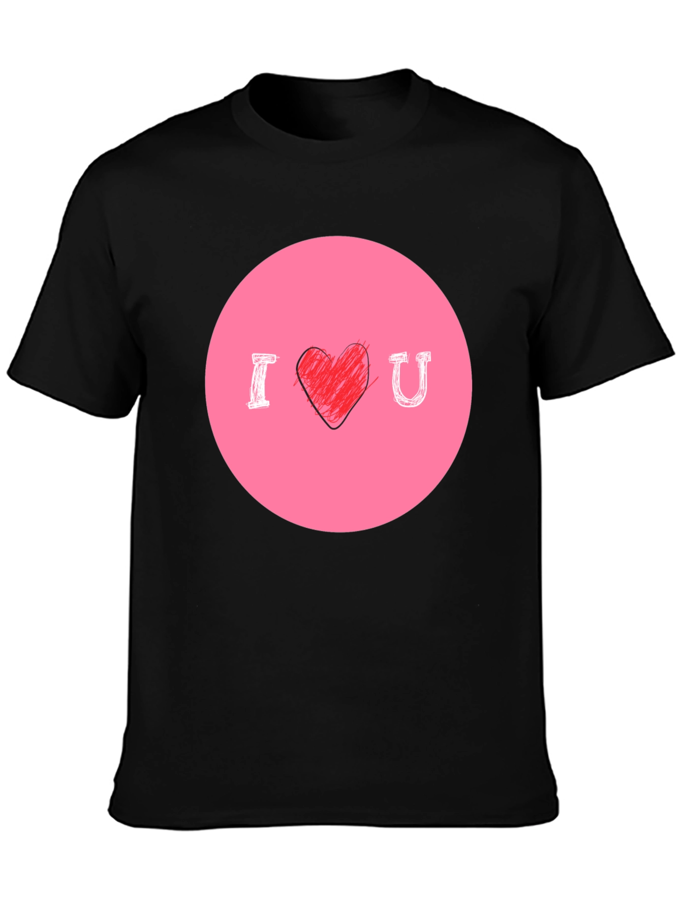 I Heart U Graphic Tee - Mens Black T-Shirt