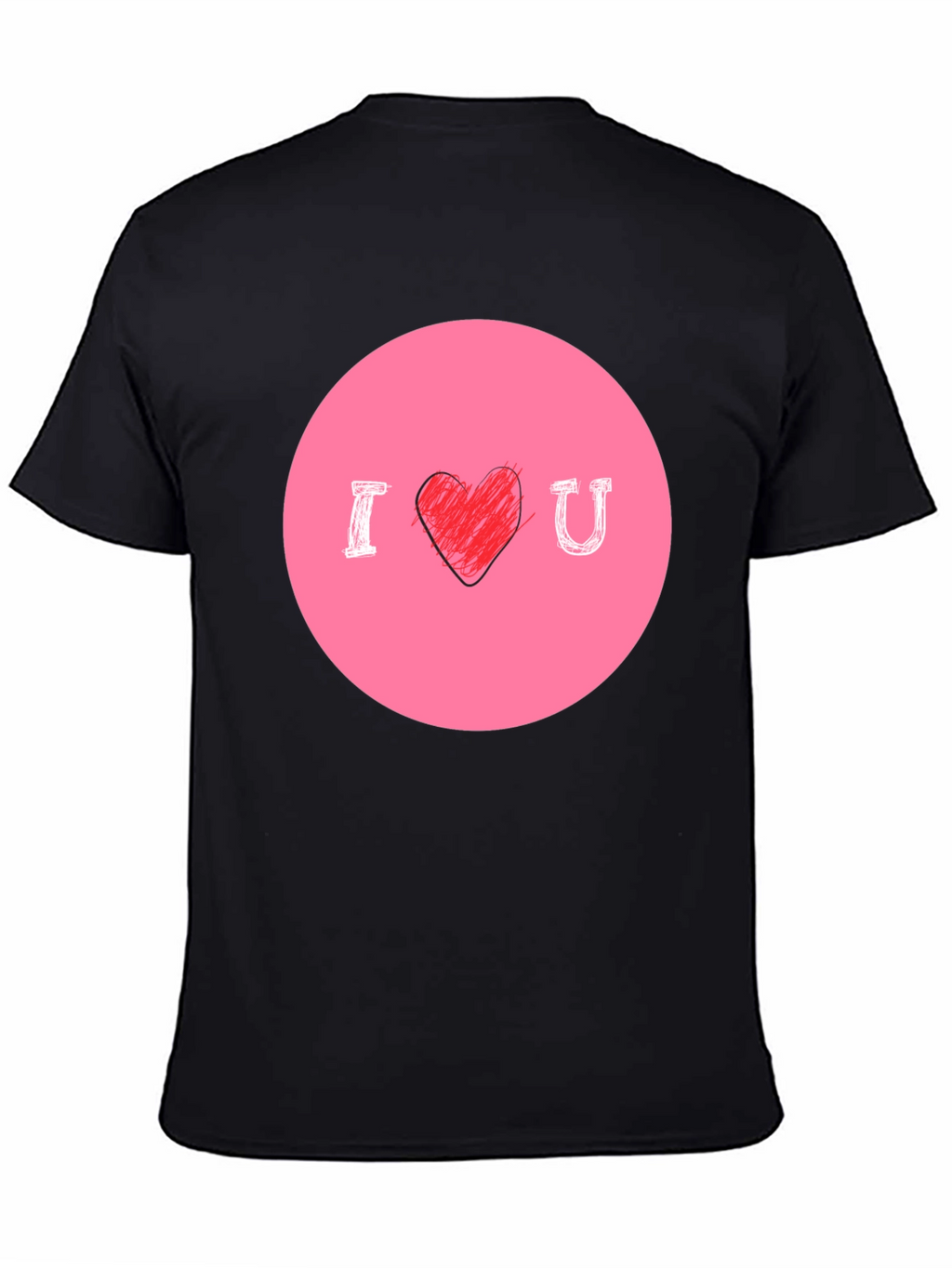 I Heart U Graphic Tee - Mens Black T-Shirt