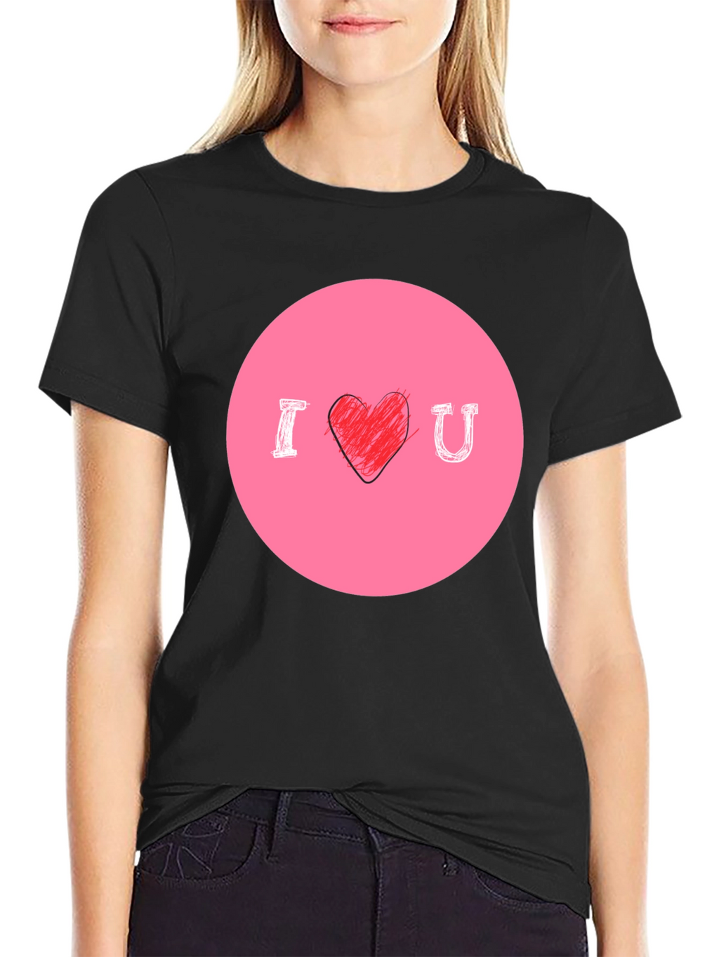 I Heart U Graphic Tee - Mens Black T-Shirt