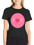 I Heart U Graphic Tee - Mens Black T-Shirt