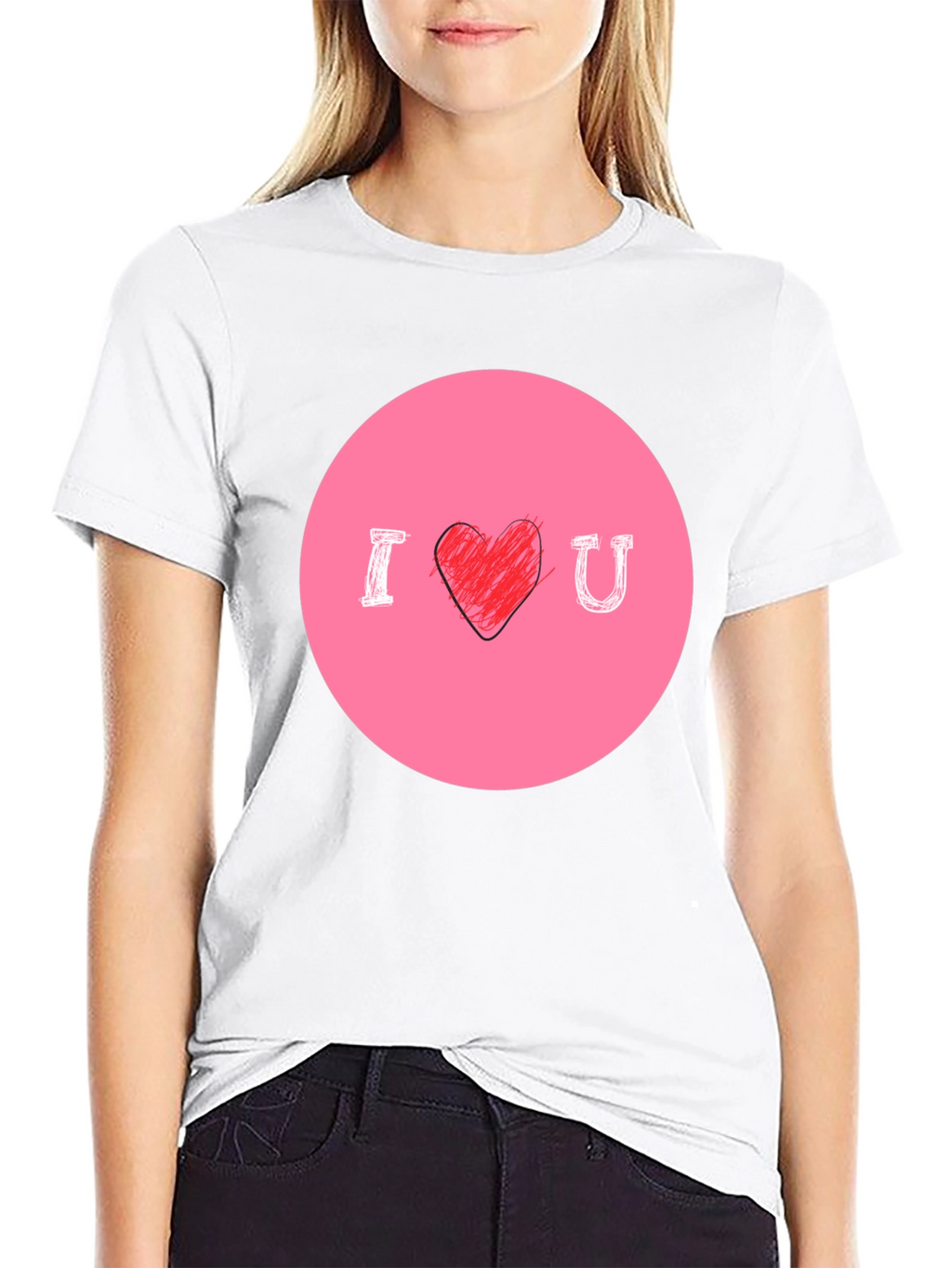 I Heart U Graphic Tee - Mens Black T-Shirt