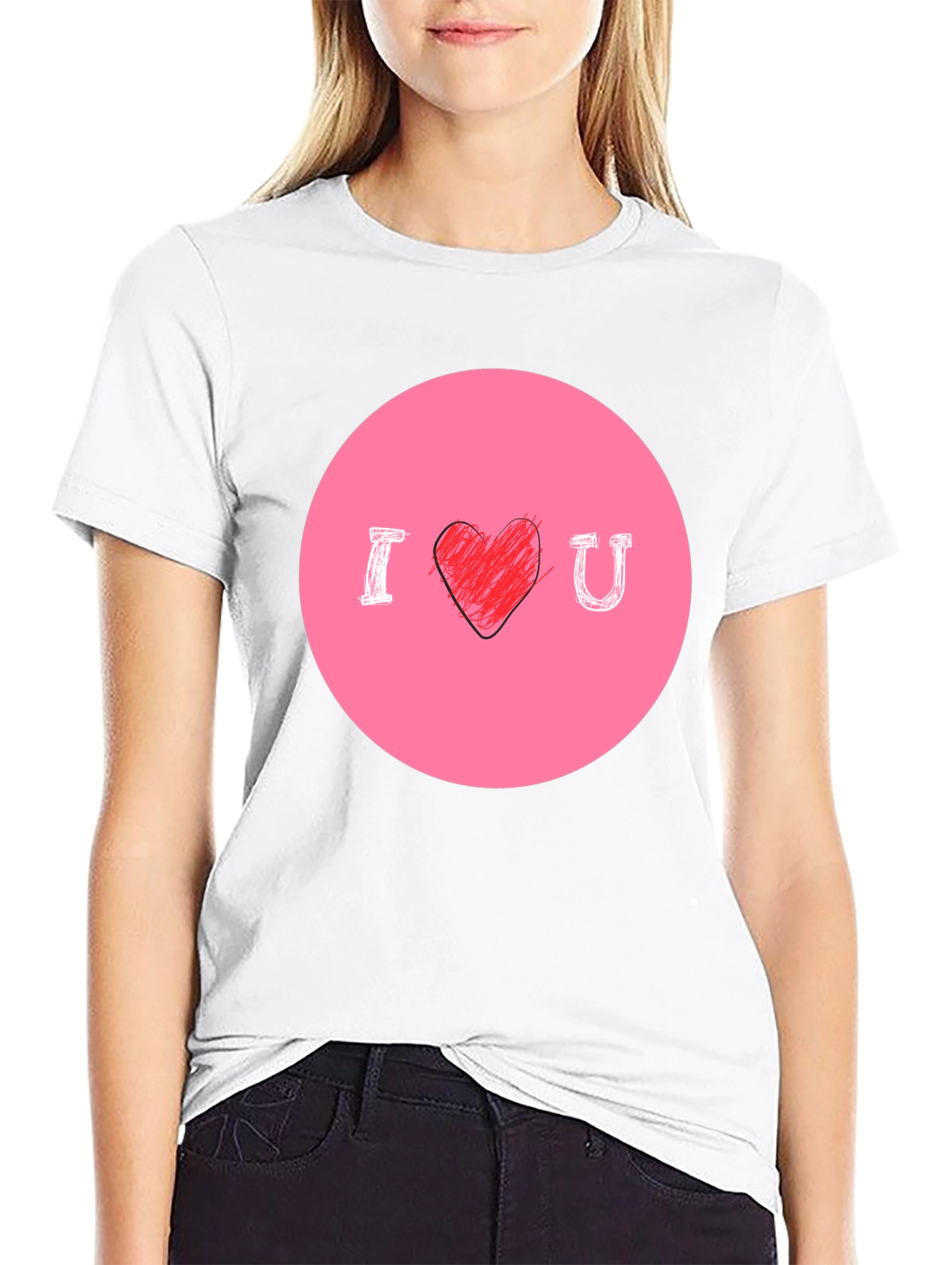 I Heart U Graphic Tee - Mens Black T-Shirt