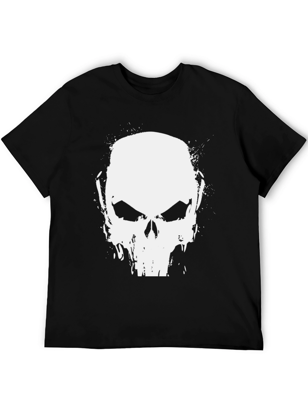 Punisher Skull Graphic Black T-Shirt