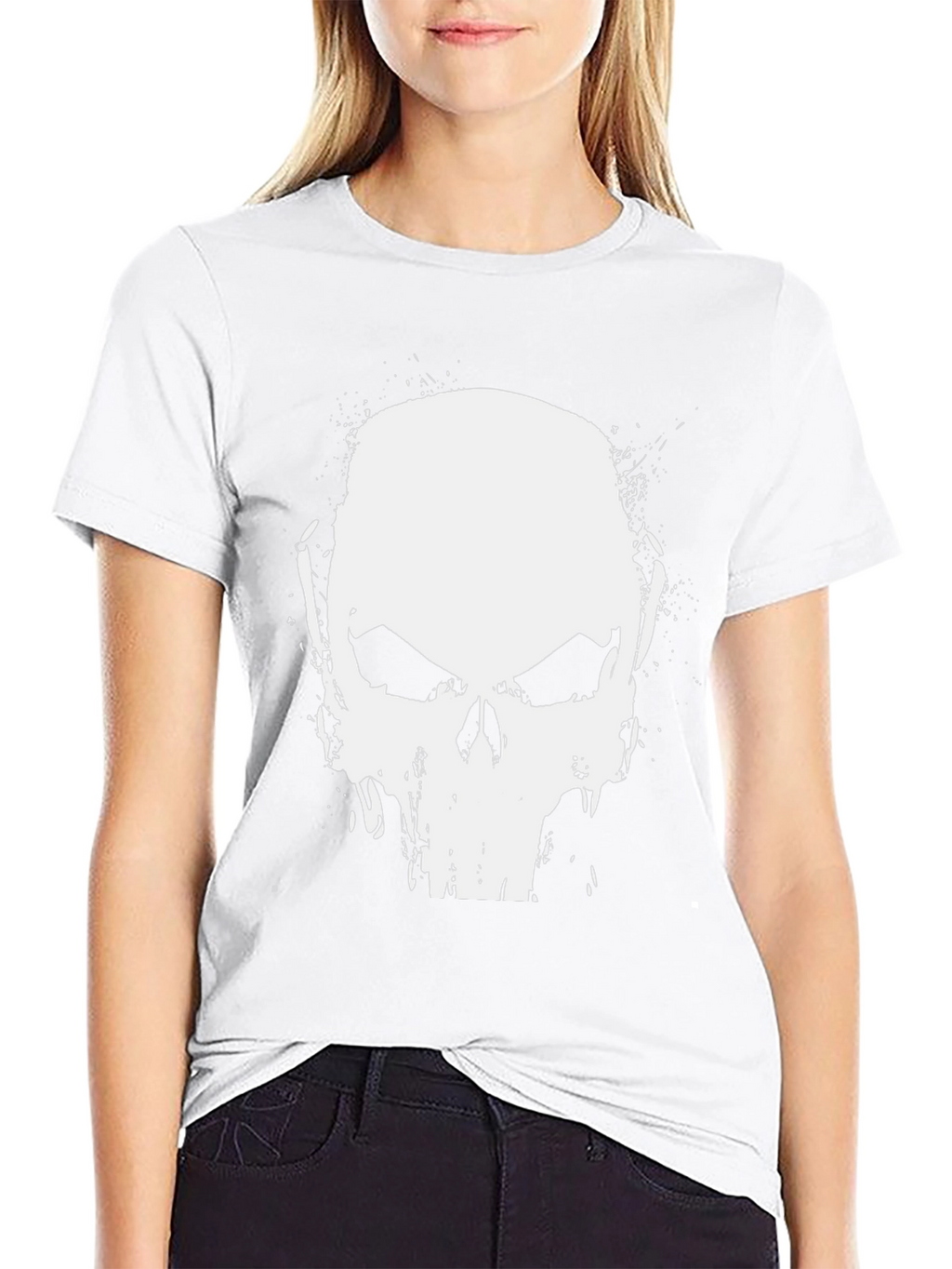 Punisher Skull Graphic Black T-Shirt