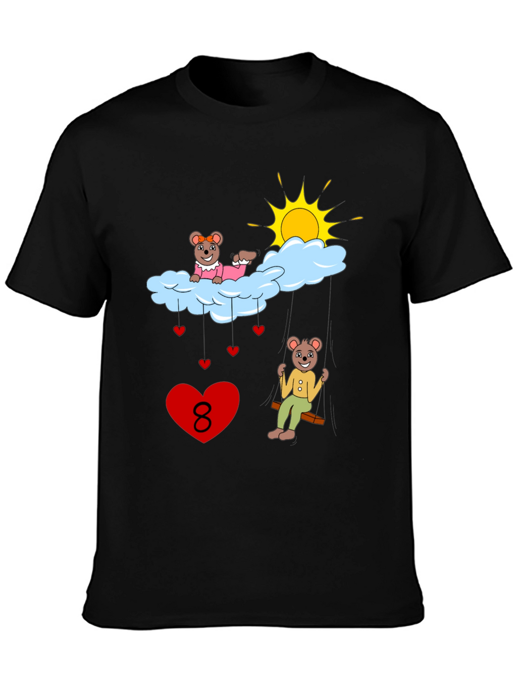 Beary Cute Number 8 T-Shirt